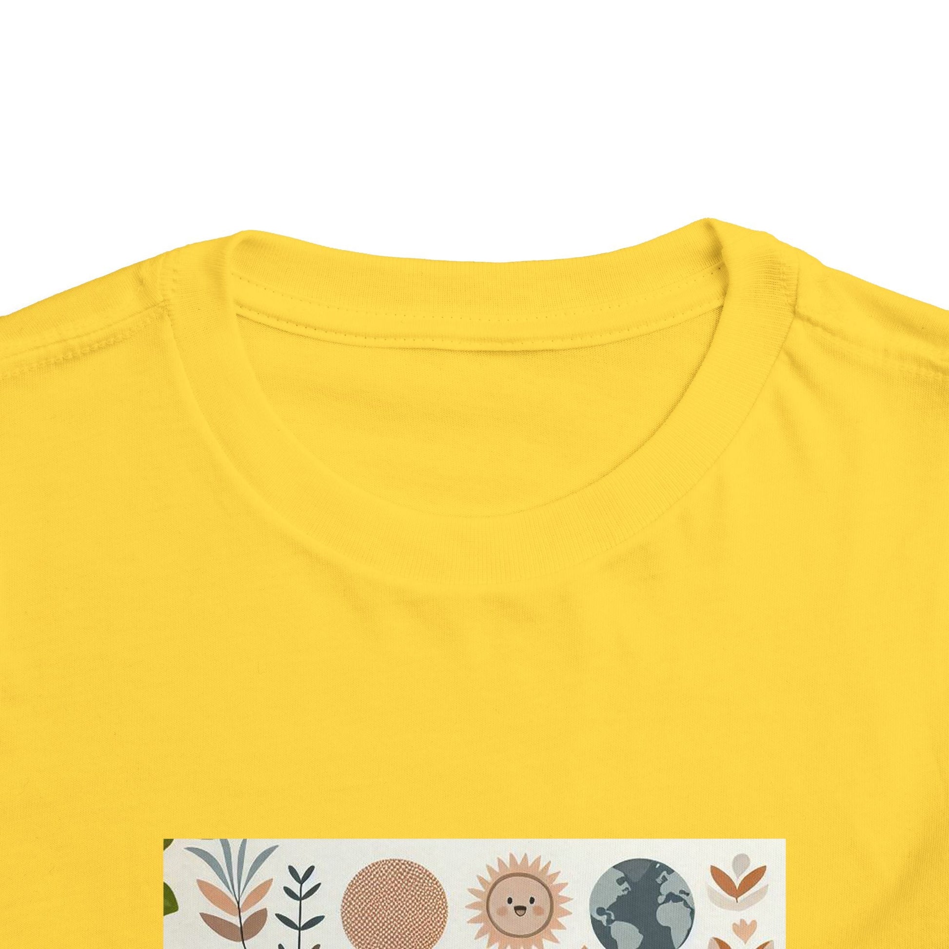 Eco-Friendly Toddler Short Sleeve T-shirt - with Nature Print