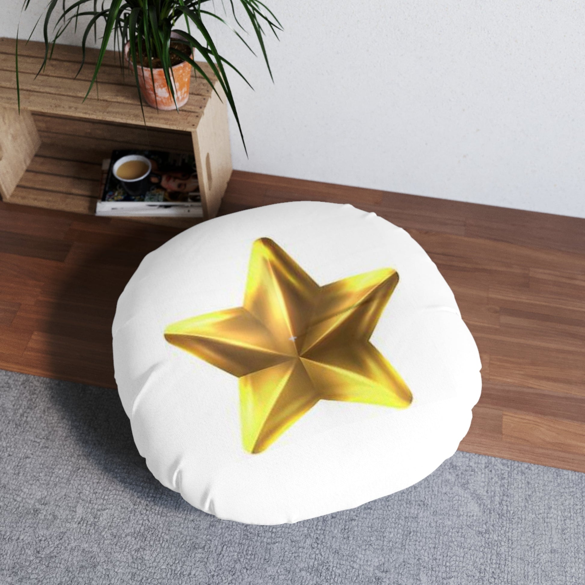 Tufted Floor Pillow, Round - Custom Comfort & Style for Any Relaxing Space
