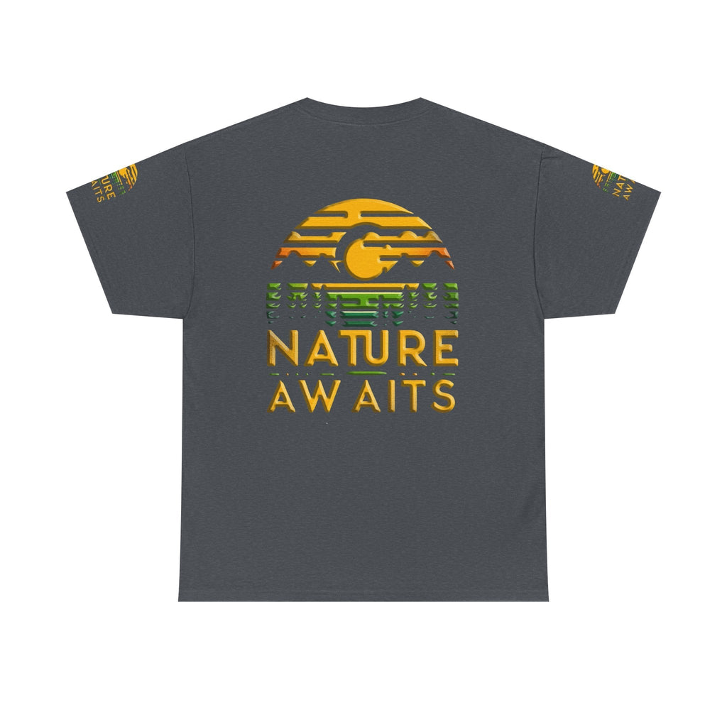 Unisex Heavy Cotton t-shirt nature Awaits t-shirt for Durability