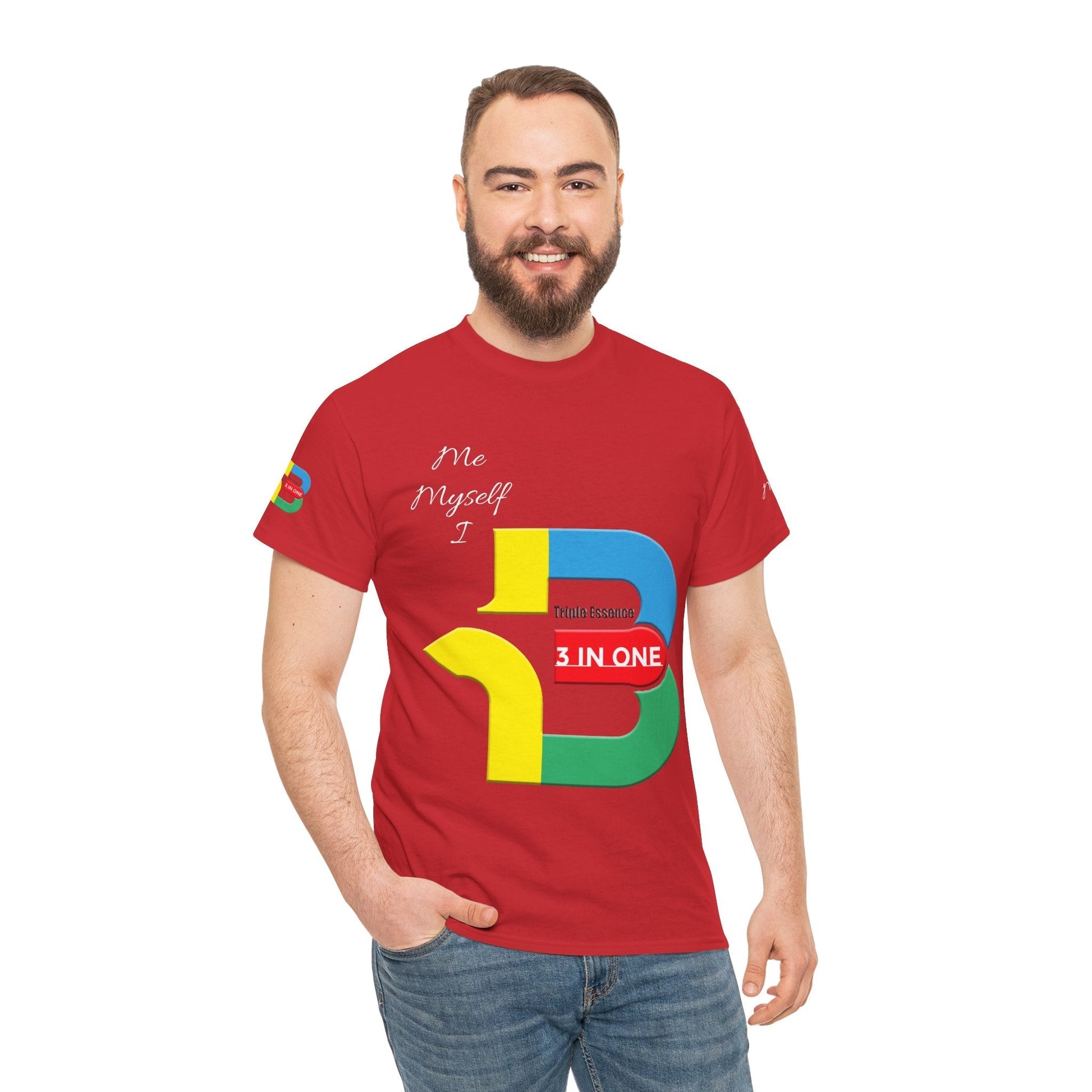 Unisex Heavy Cotton t-shirt 3 in one t-shirt for Comfort & Durability.