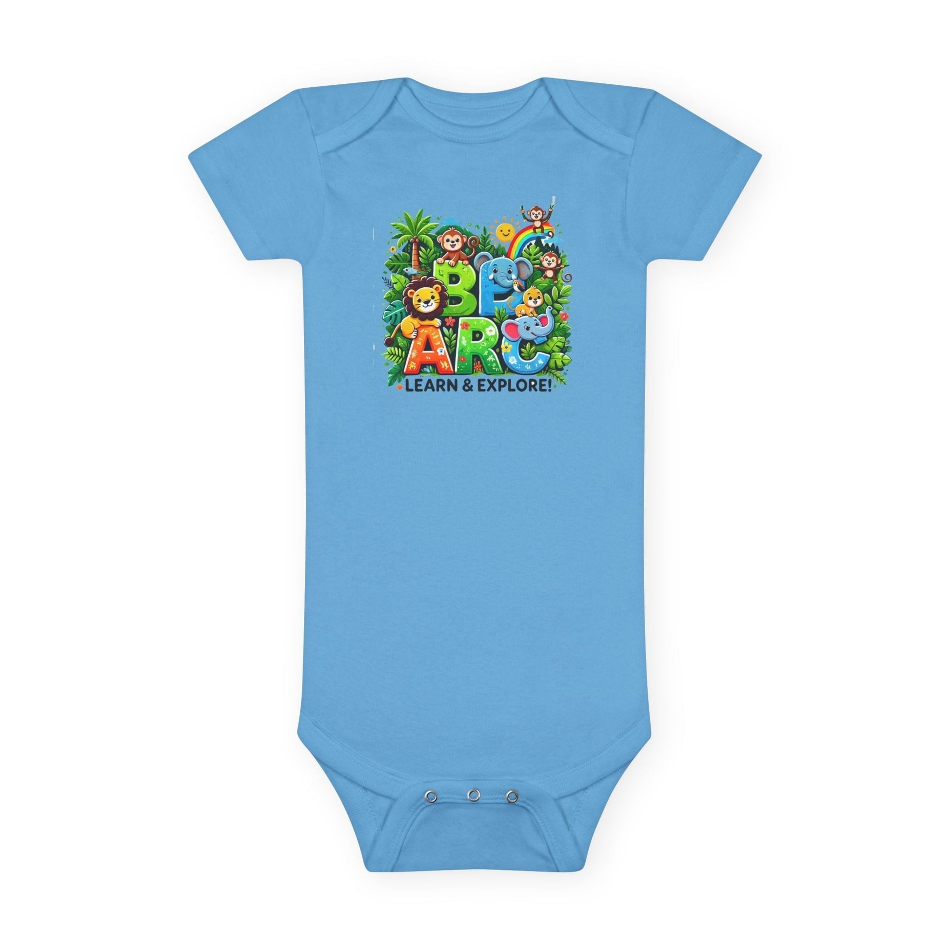 Baby Short Sleeve Onesie - Learn and Explore - Comfort for Little Ones