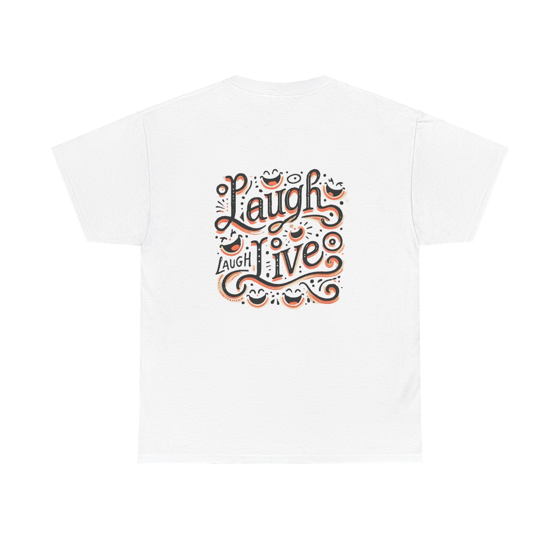 Unisex Heavy Cotton T-shirt  - Laugh Live III Built for Everyday Style