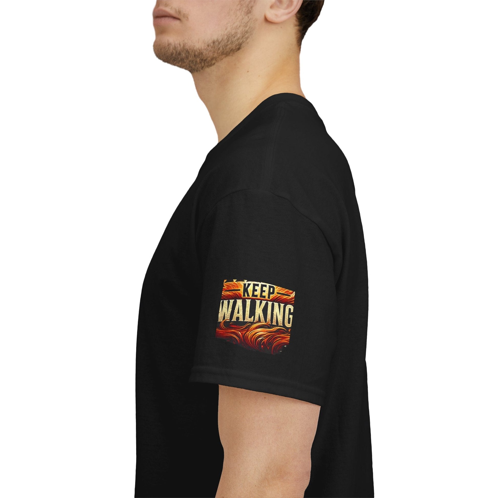 Unisex Heavy Cotton T-shirt - When Walking Through Hell Keep Walking