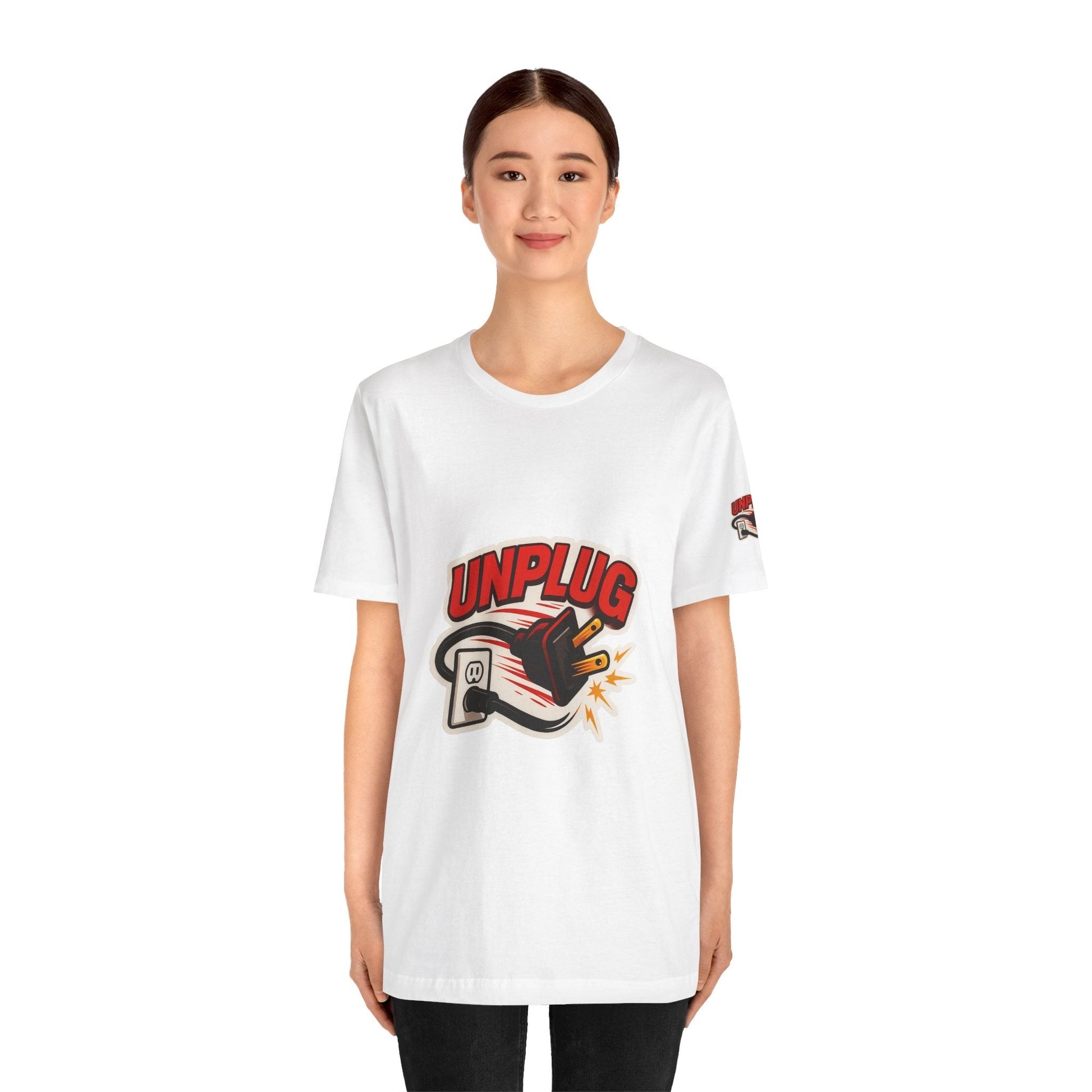 Unplugged Vibes T-shirt - Relax & Recharge Casual Graphic T-Shirt