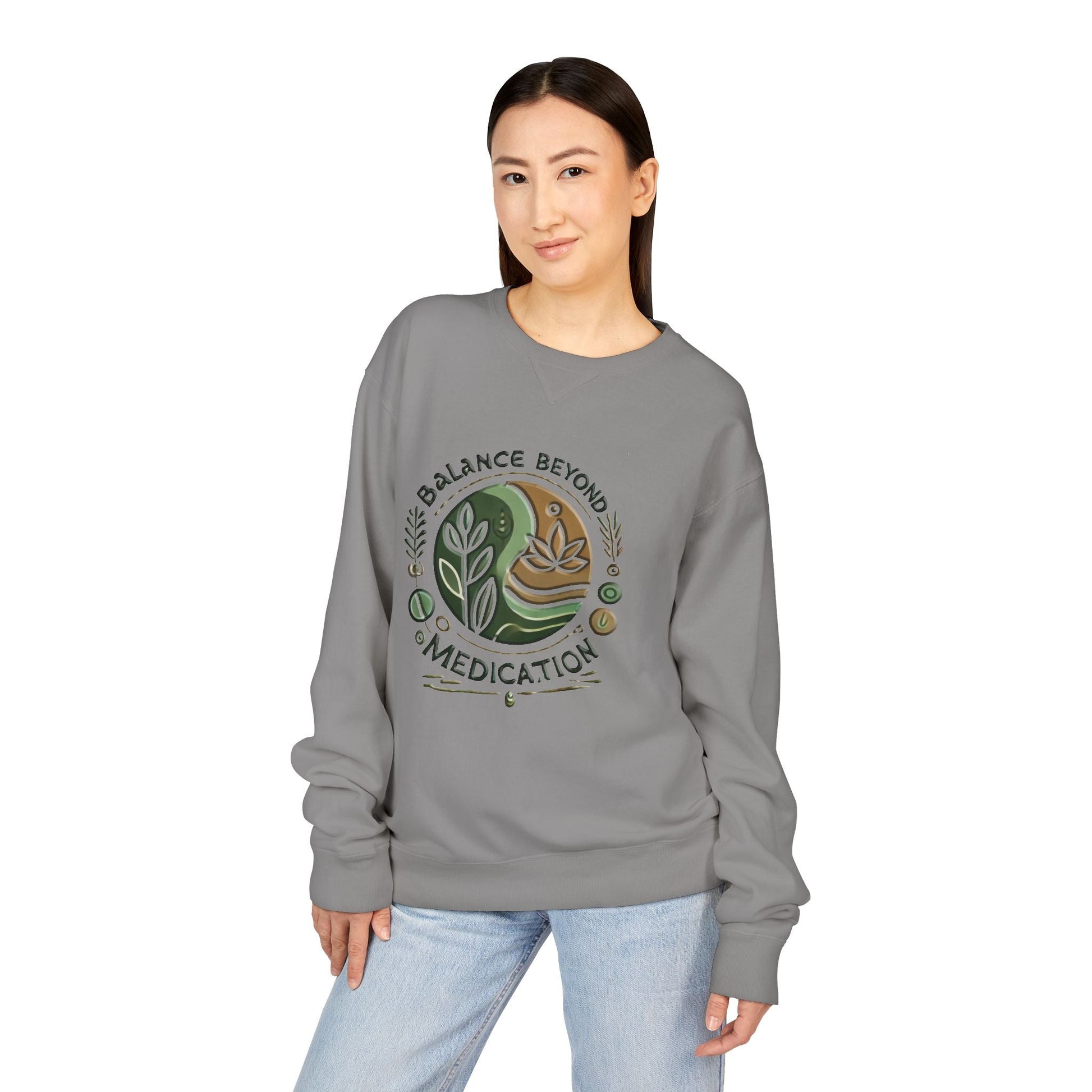 Unisex ComfortWash Garment Dyed - Crewneck Balance Beyond Medication