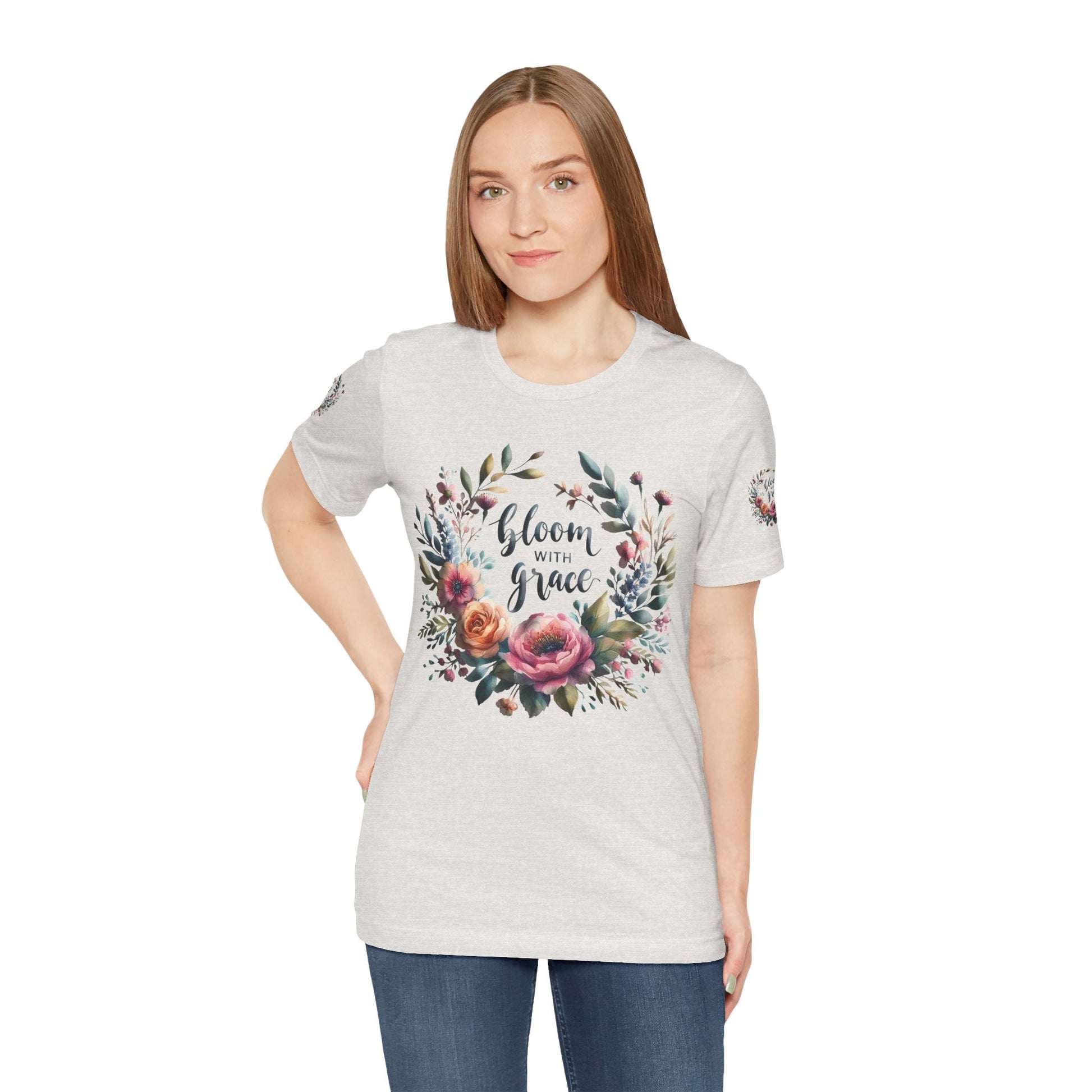 Floral Inspirational T-shirt | Graceful & Vibrant Everyday Wear