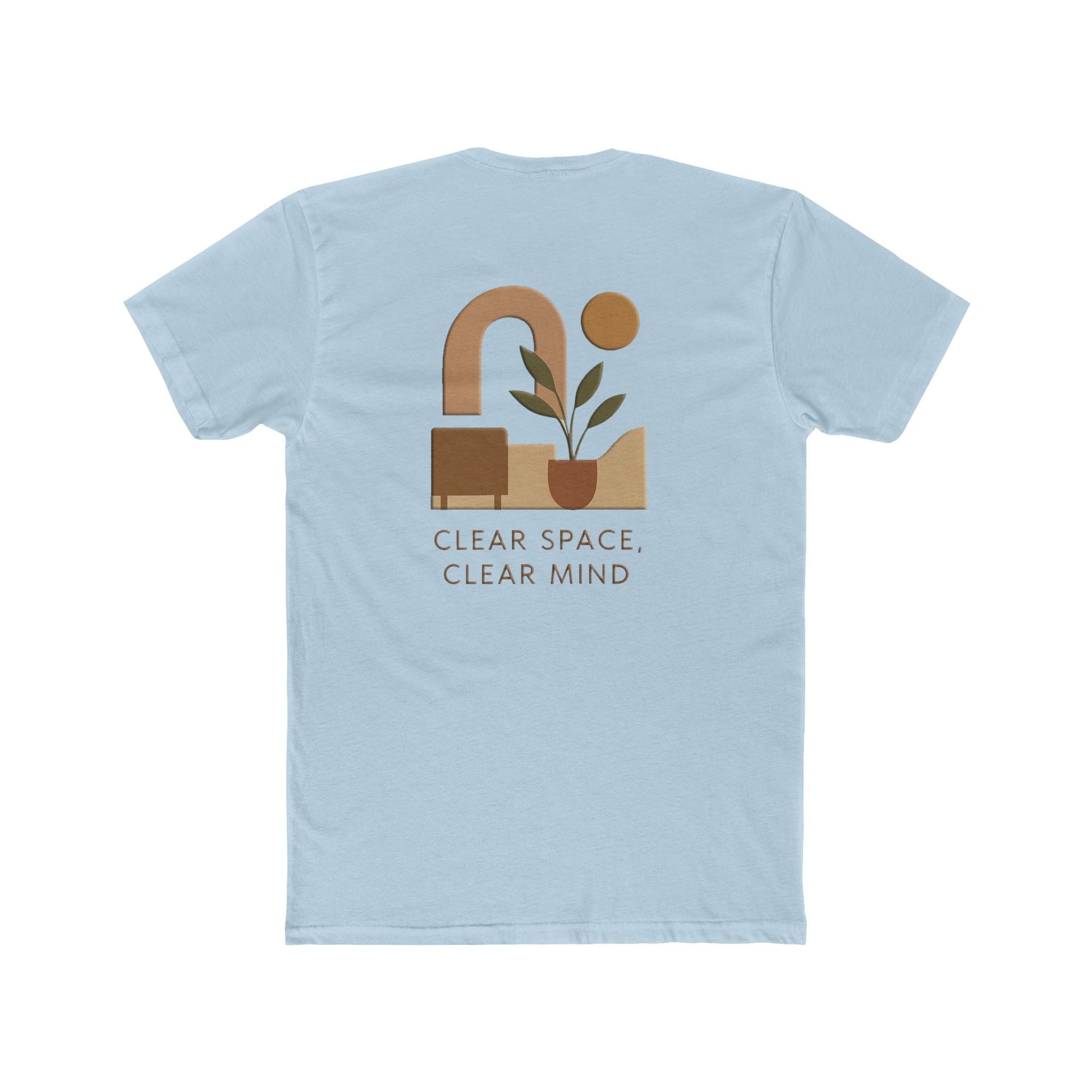 Mindfulness Graphic T-shirt, Cotton T-Shirt, Clear Space Clear Mind