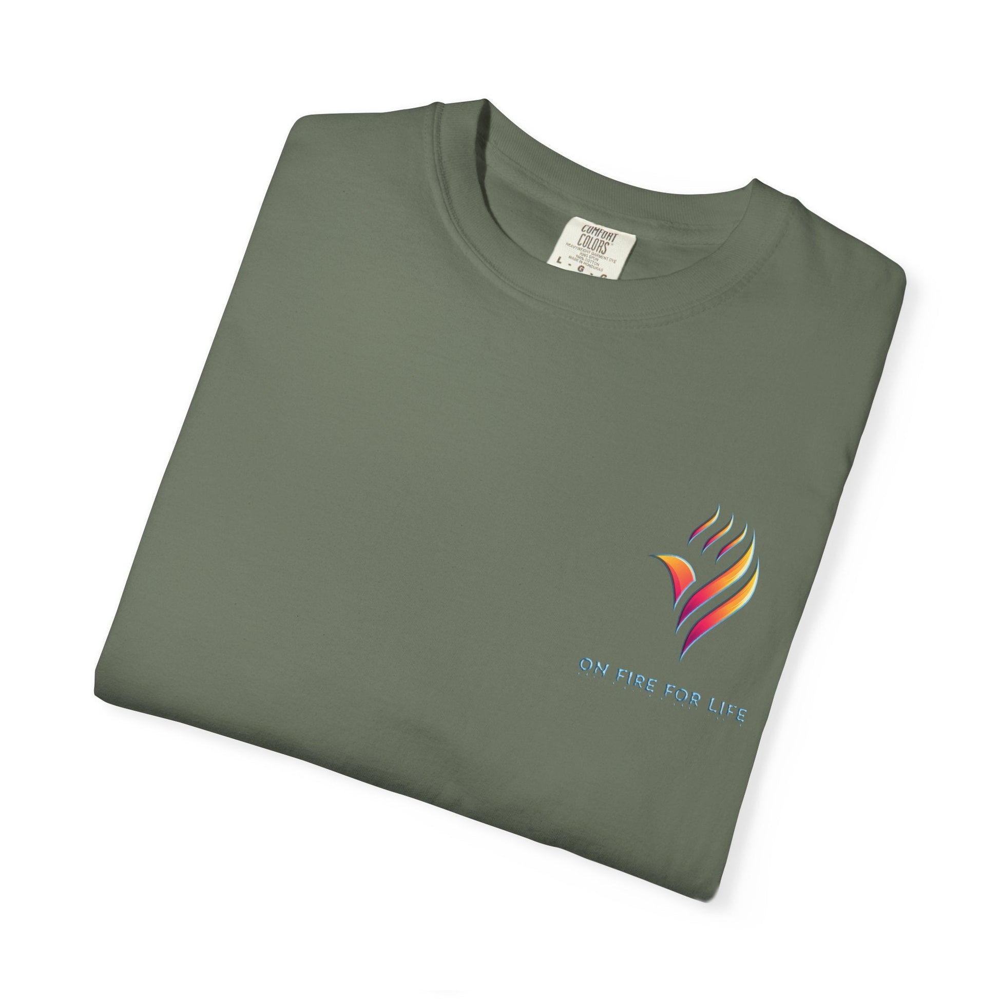 Unisex Garment-Dyed T-shirt - On Fire for Life Ethically Made