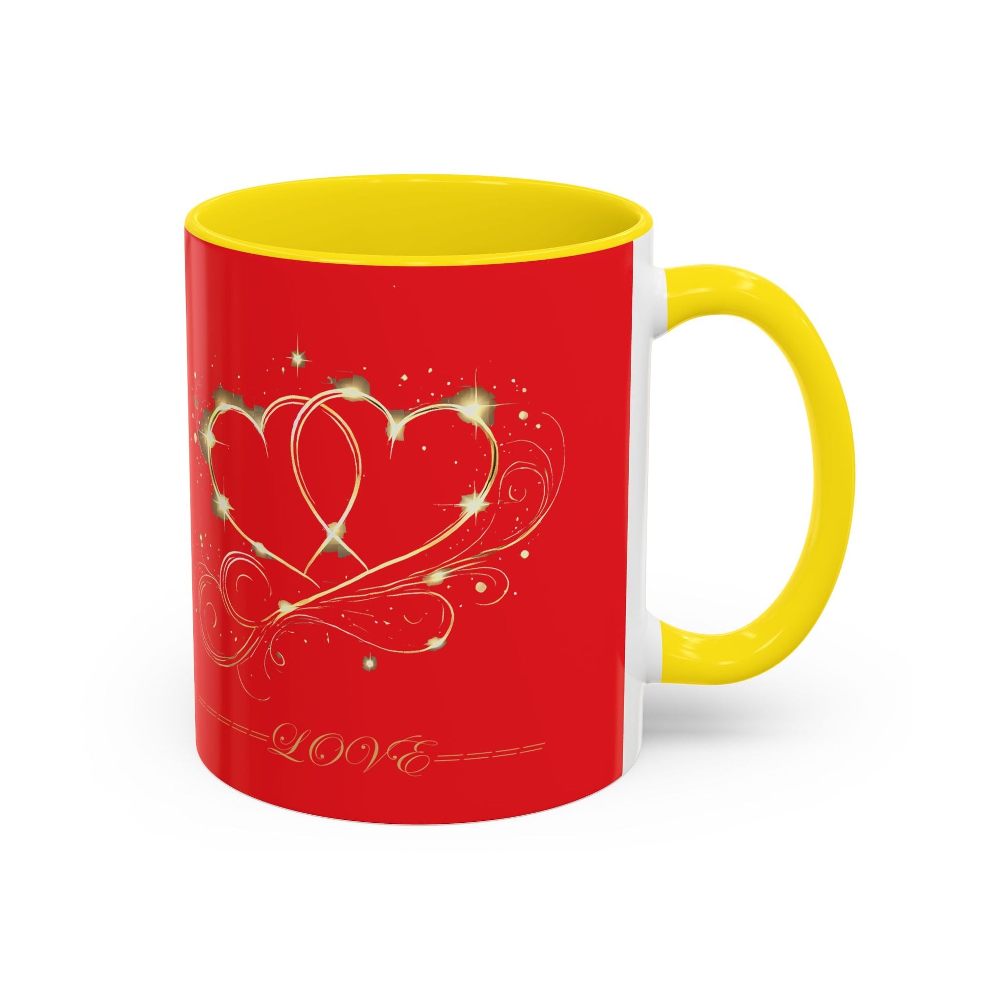 Accent Coffee Mug - (11, 15oz) Valentine Mug Special Bold Color