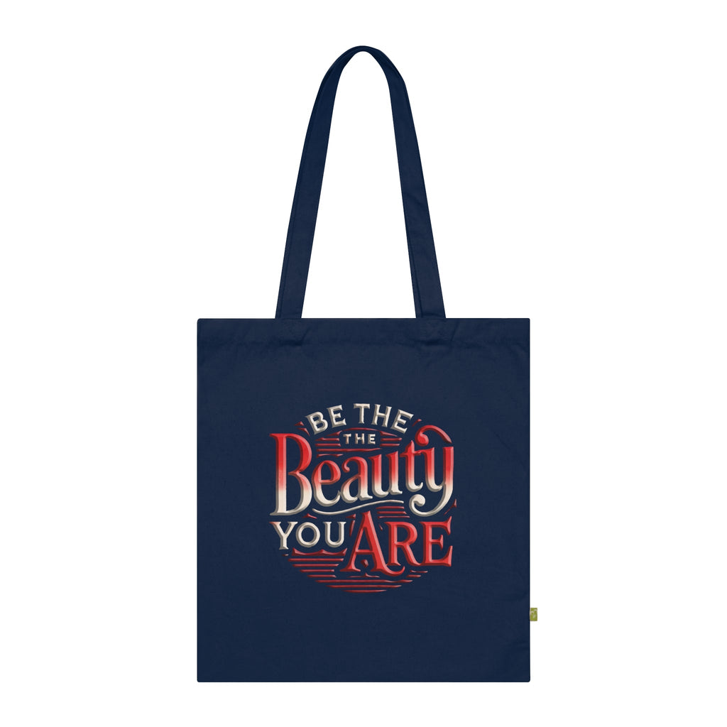 Stylish Organic Cotton Tote Bag –Be the Beauty  Eco-Friendly