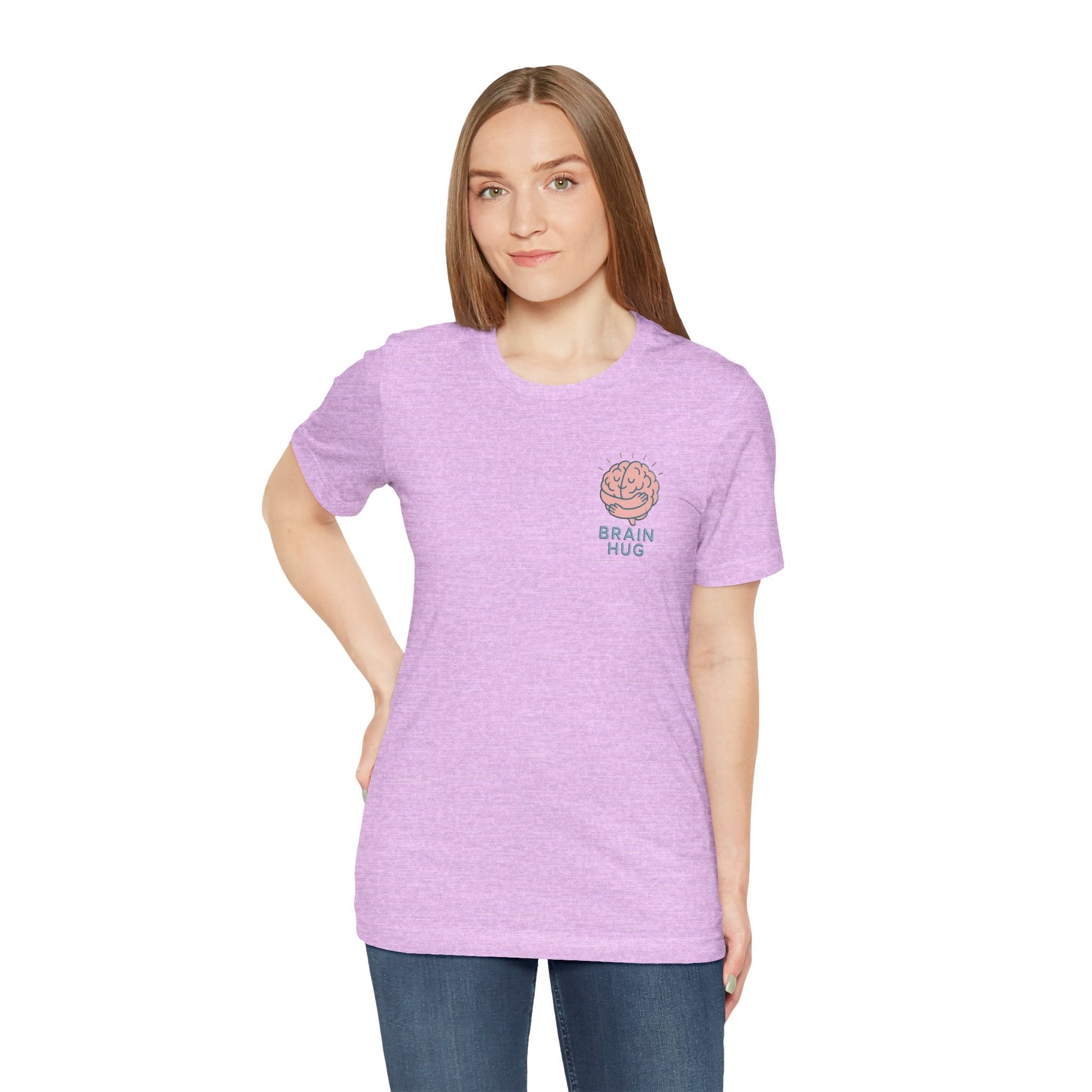Brain Hug T-shirt - Comfortable Unisex Jersey Short Sleeve Shirt