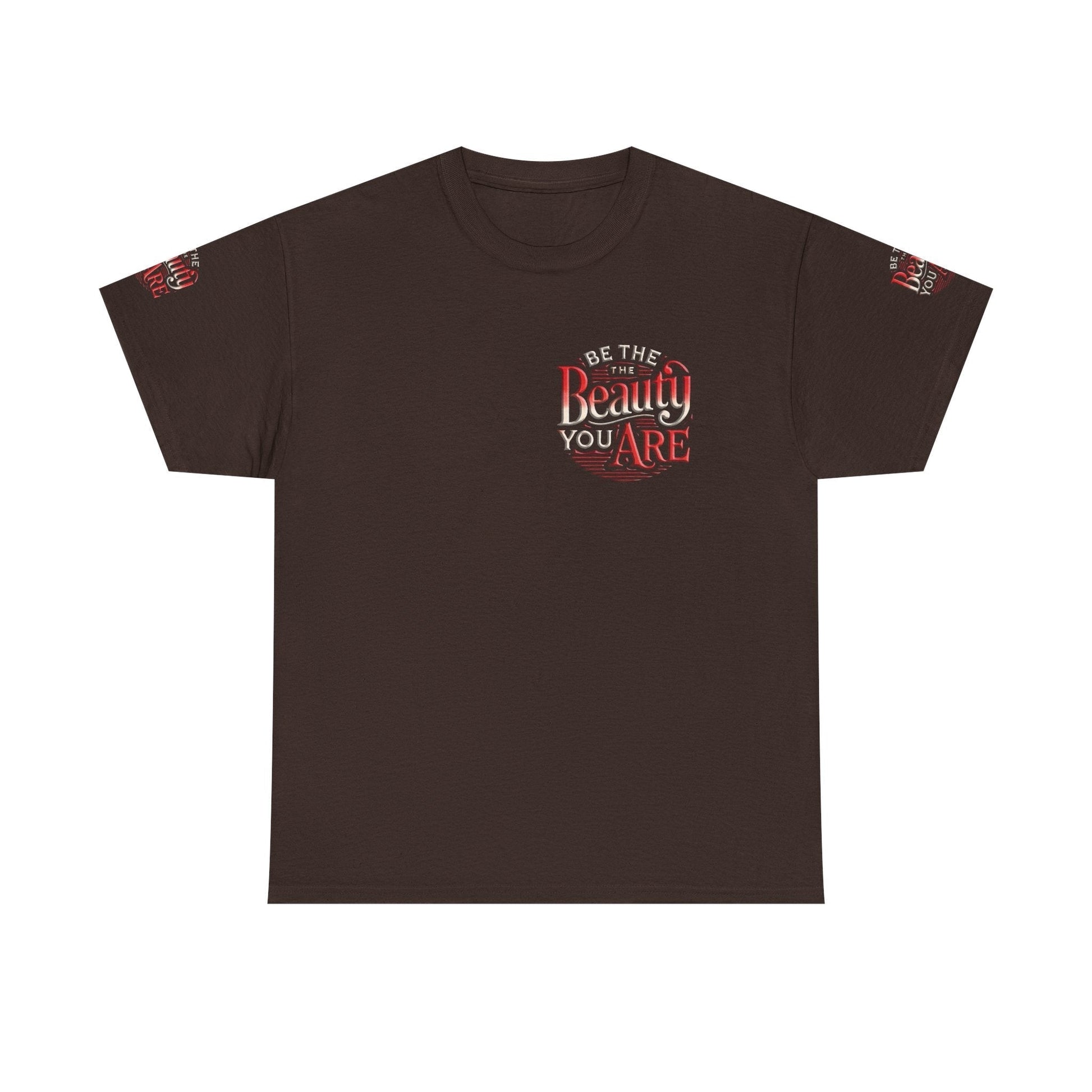 Unisex Heavy Cotton T-shirt - Be the Beauty You Are  Classic & ComfyHeavy Cotton Tee - Be the Beauty You Are  Classic & Comfortable