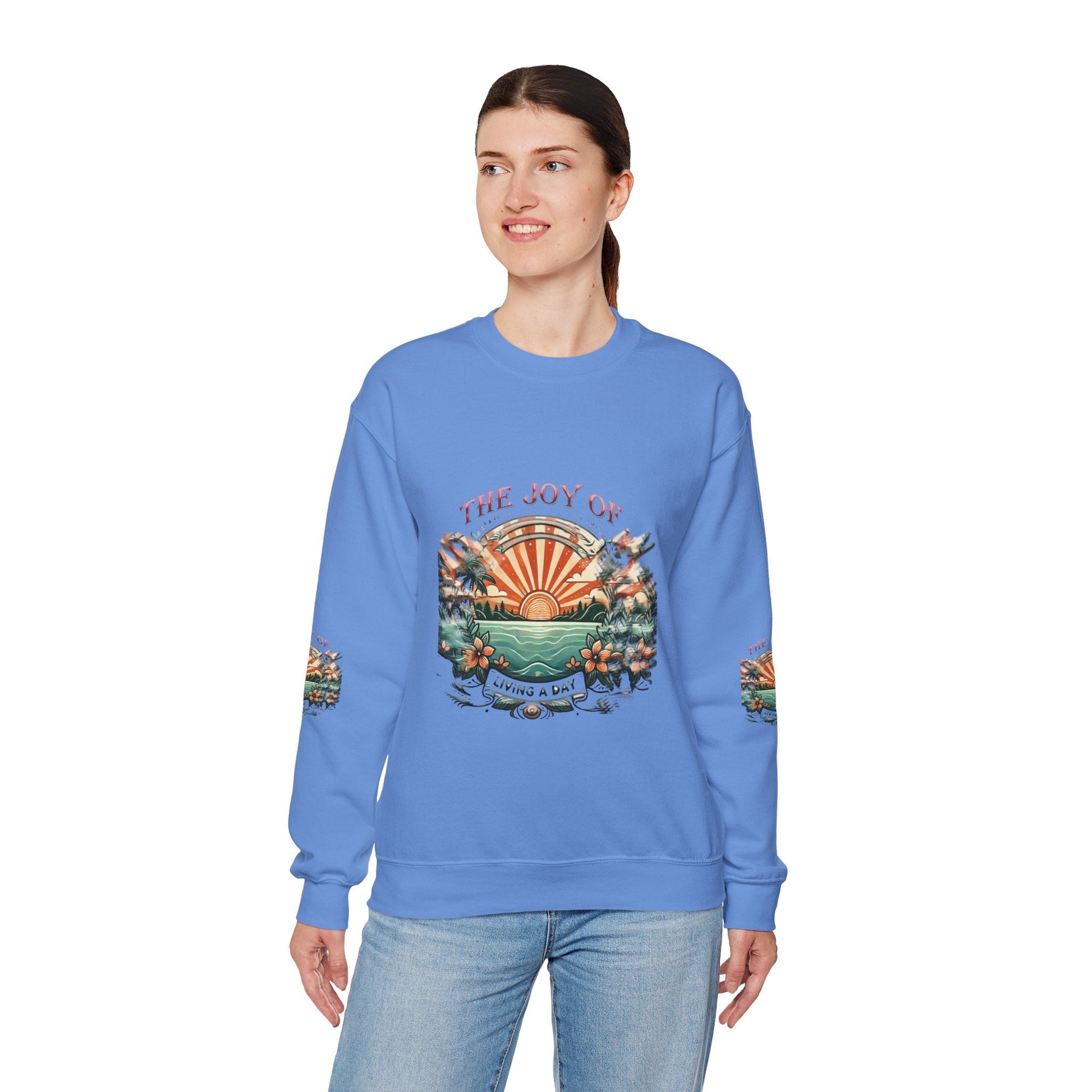 Unisex Heavy Blend - Crewneck Sweatshirt- The Joy Of Living a Day
