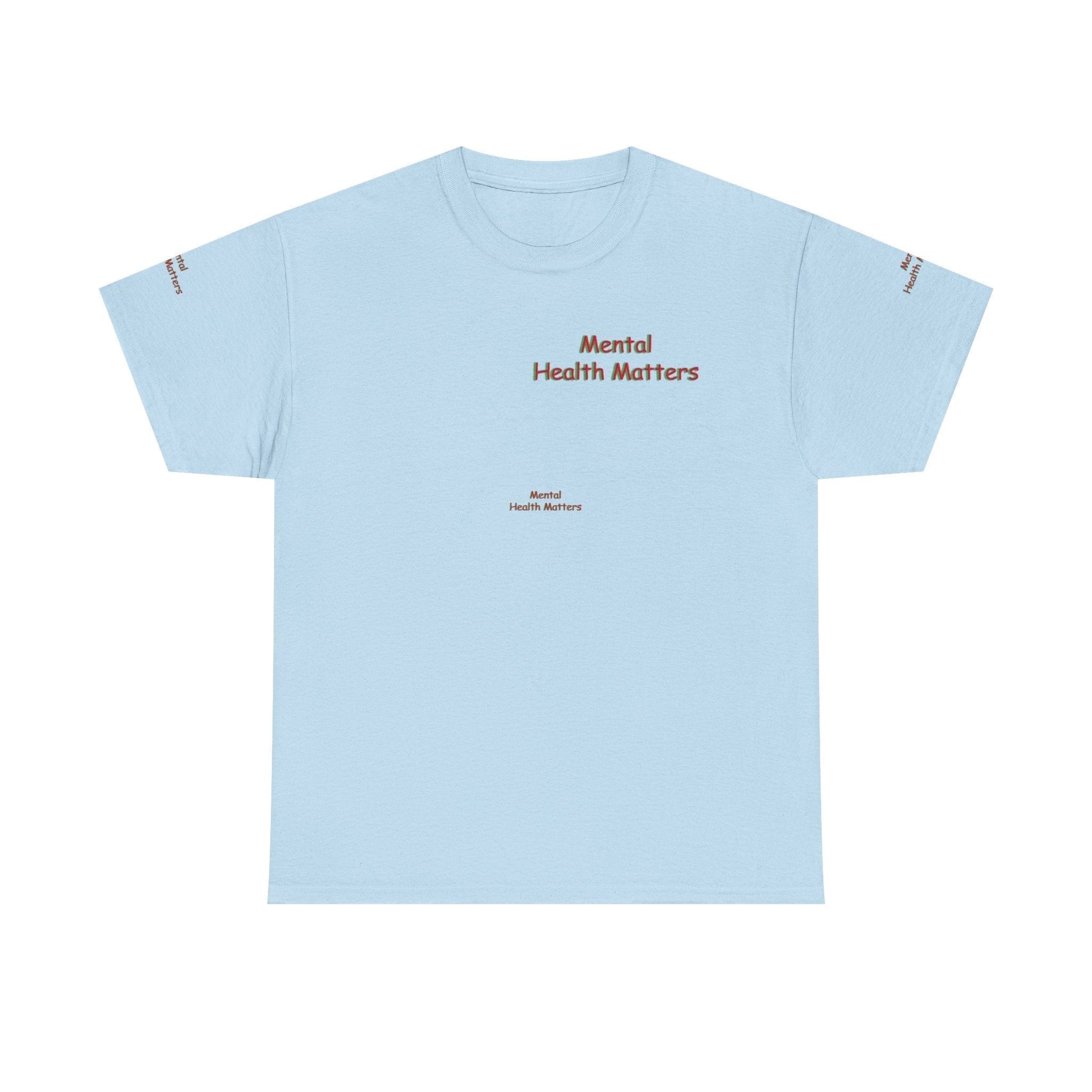 Unisex Heavy Cotton Tee - Mental Health Matters - Stay Focus