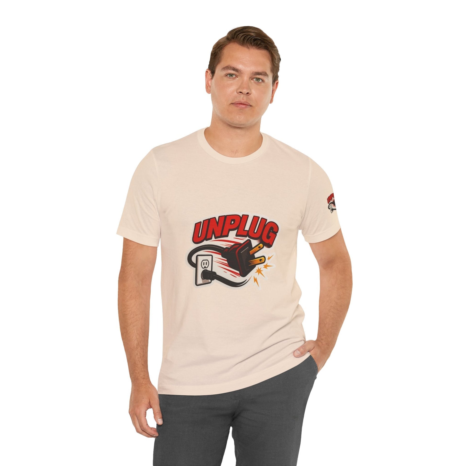 Unplugged Vibes T-shirt - Relax & Recharge Casual Graphic T-Shirt