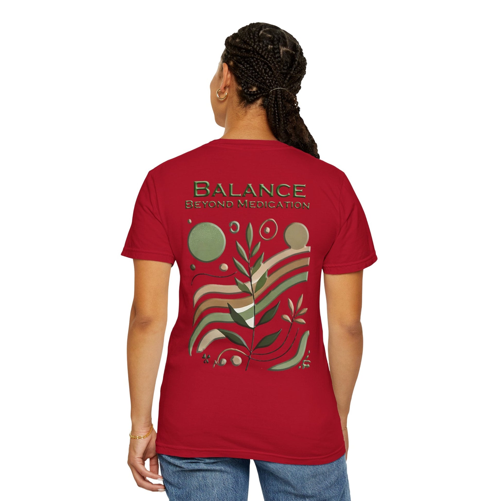 Unisex Garment-Dyed t-shirt Balance Beyond Medication - Nature Tee