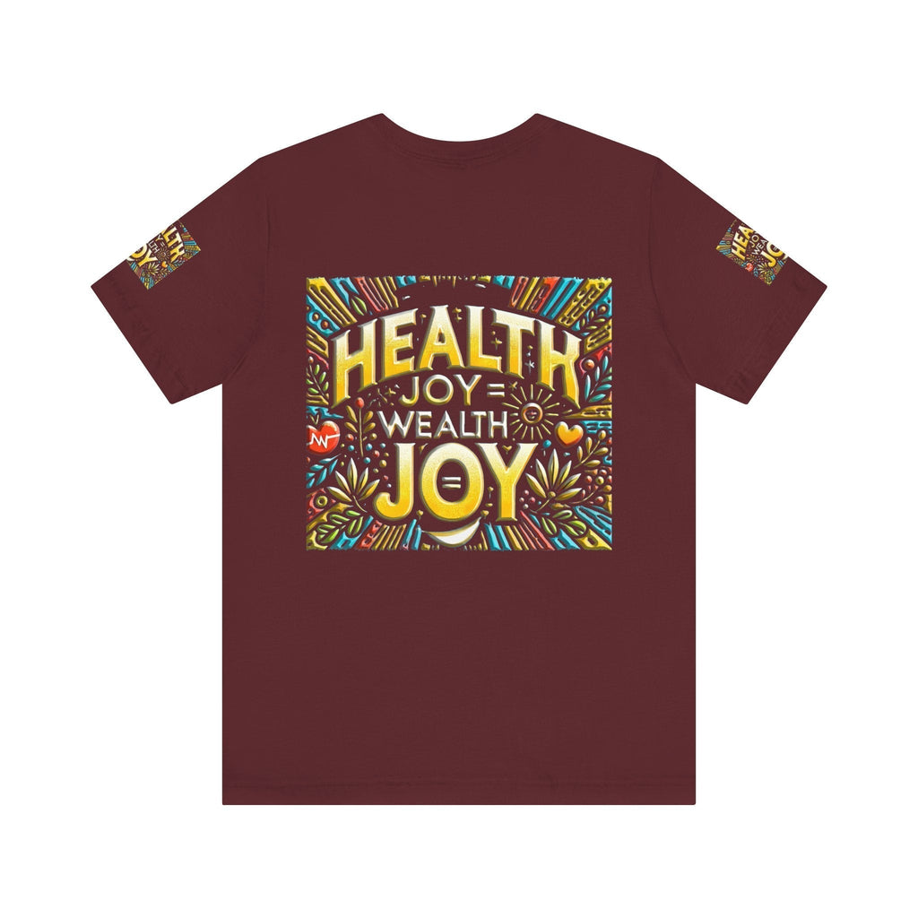 Unisex Jersey Short Sleeve T-shirt – Health Joy - Wealth Joy | Comfy Fit