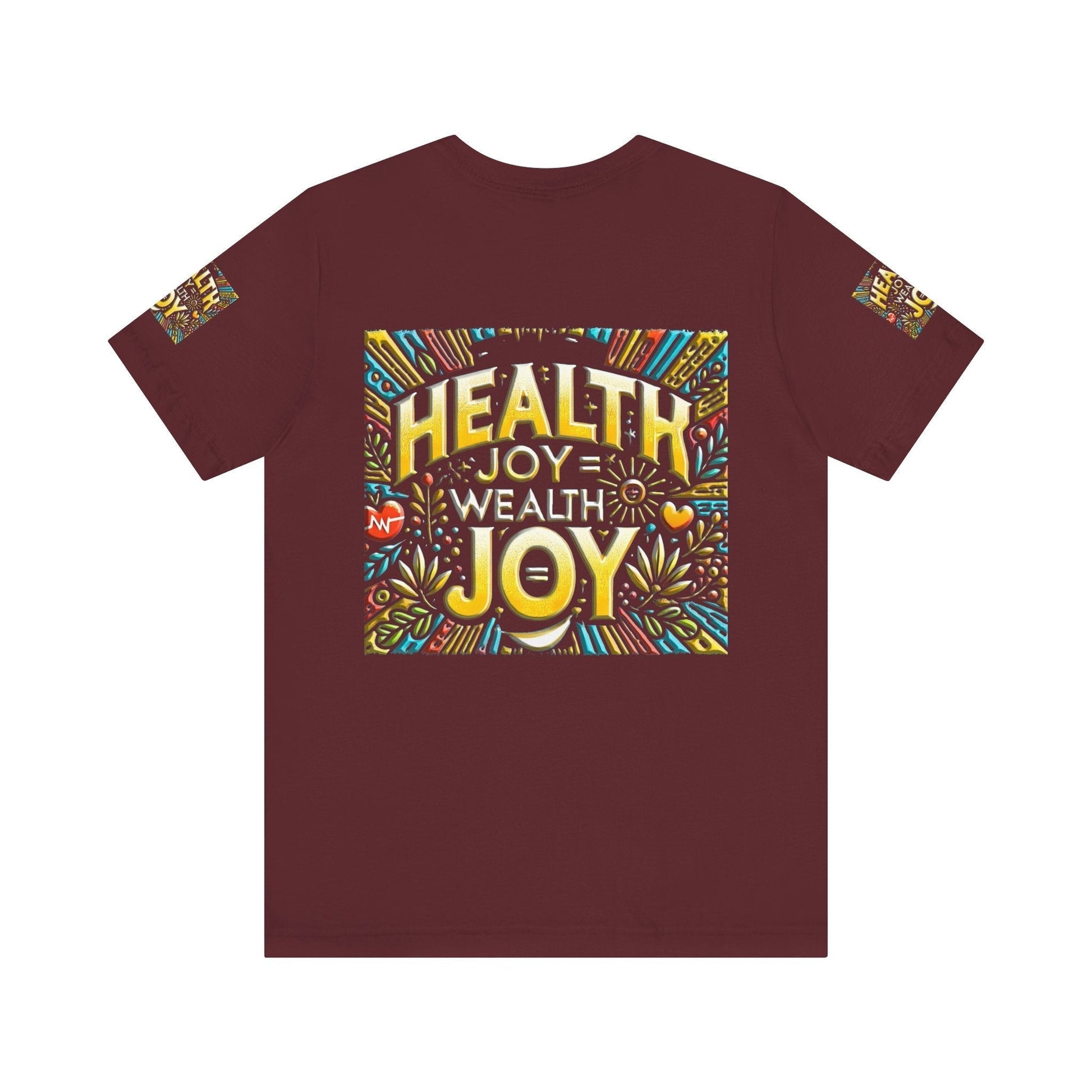 Unisex Jersey Short Sleeve T-shirt – Health Joy - Wealth Joy | Comfy Fit