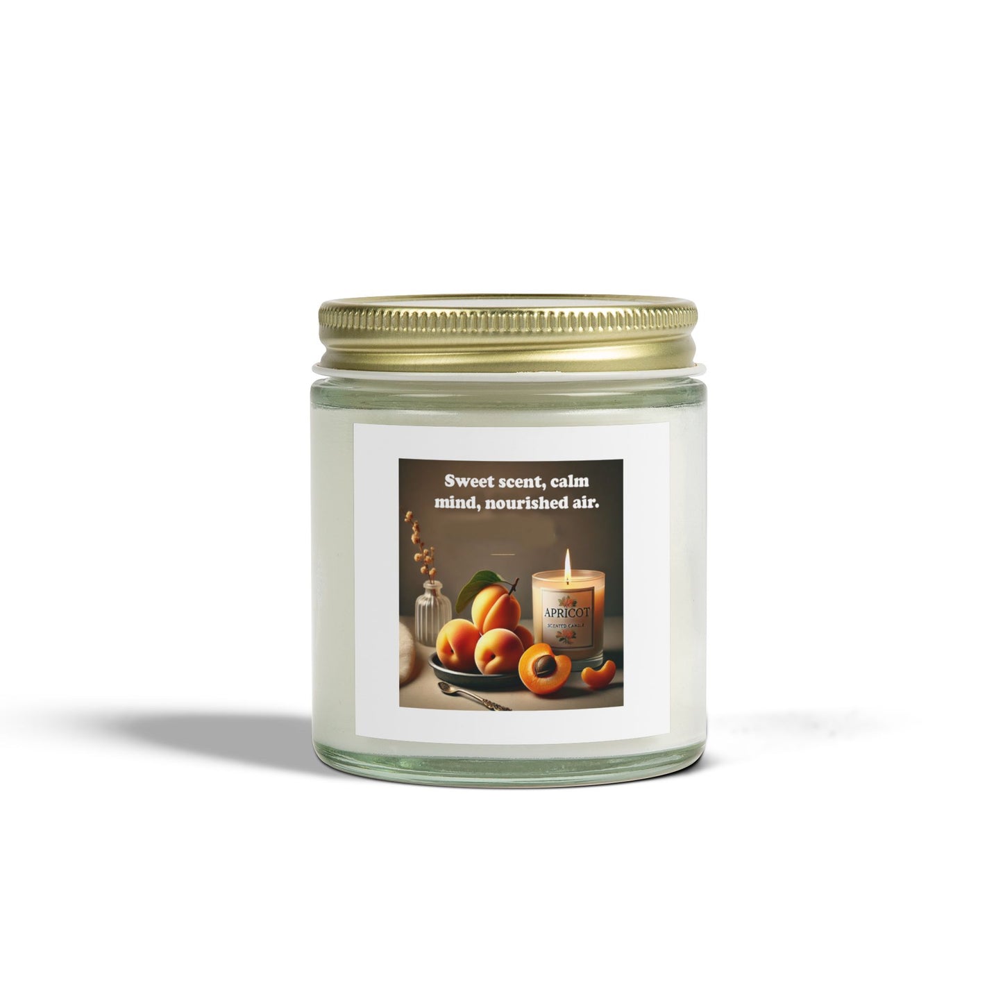 Scented Coconut Apricot Candles (4oz, 9oz)