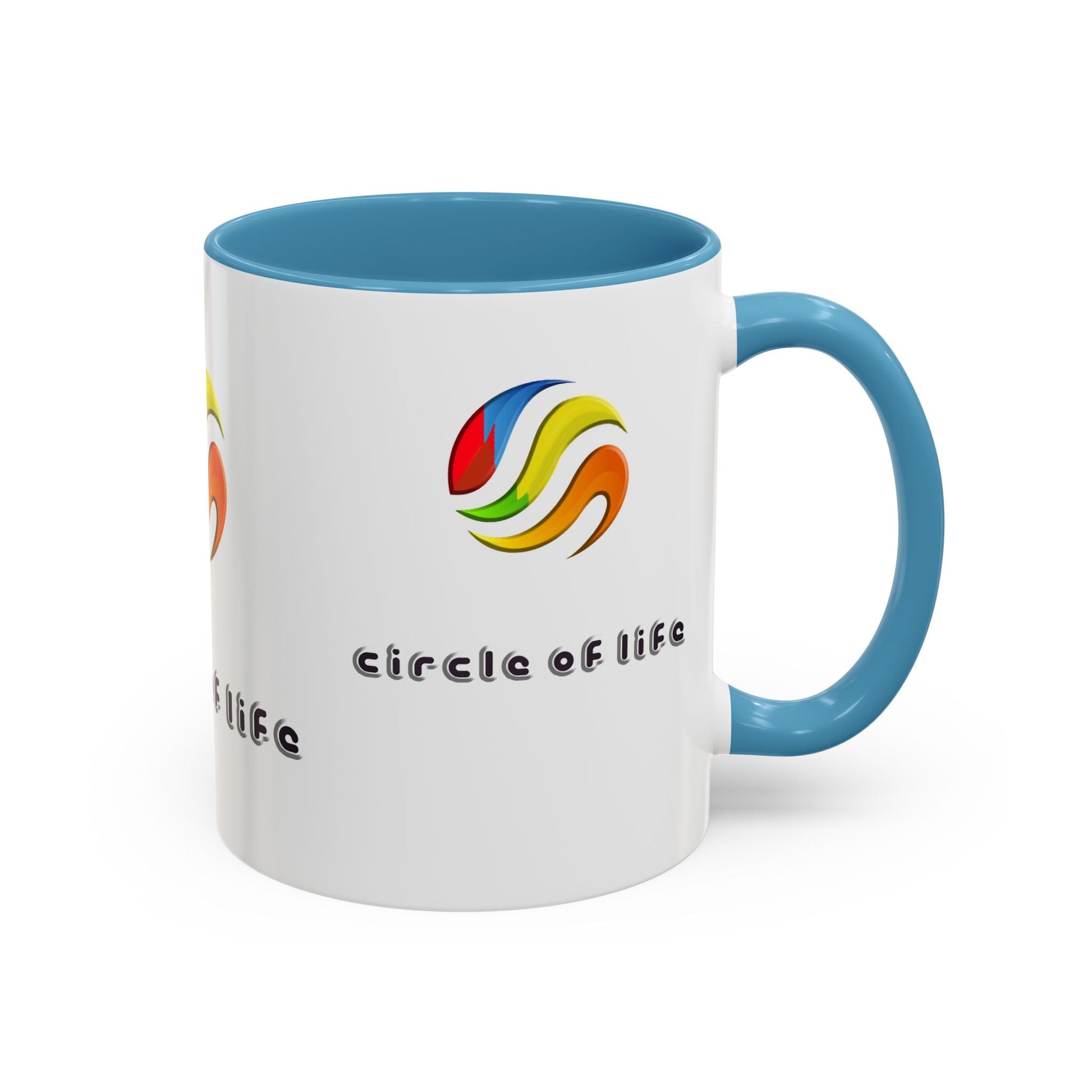 Accent Coffee Mug - (11, 15oz) Circle of Life Stylish Ceramic Mug