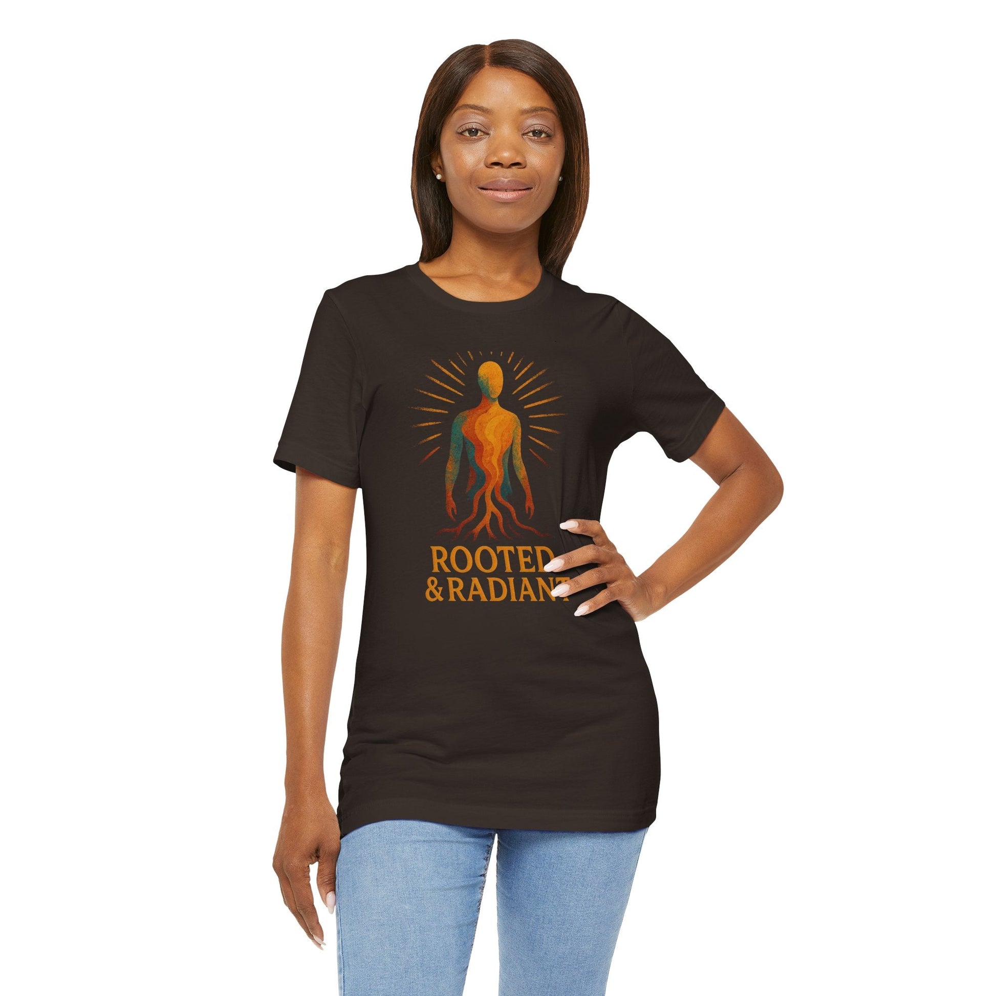 Rooted and Radiant T-shirt | Nature-Inspired Unisex Short Sleeve Tee