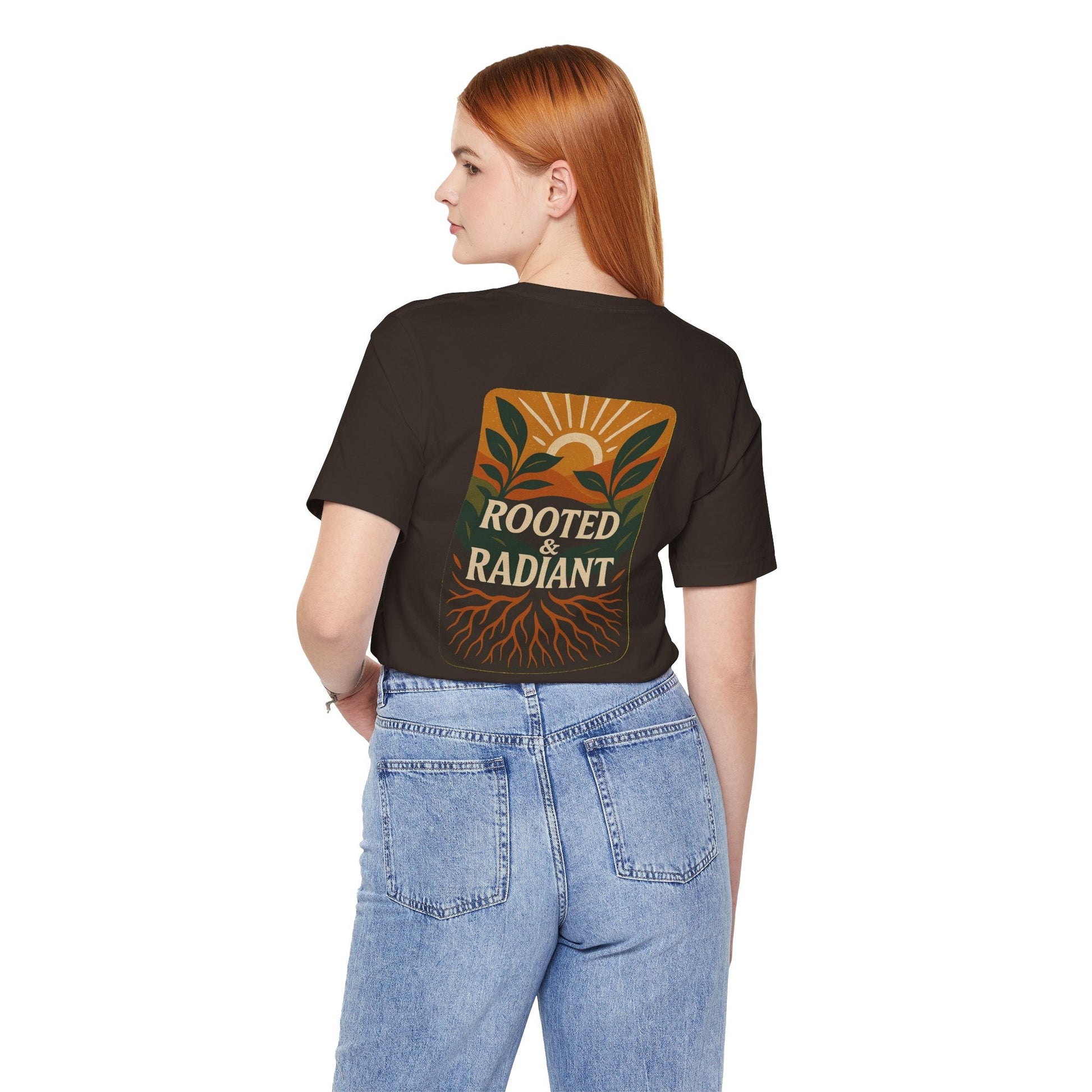 Rooted and Radiant T-shirt | Nature-Inspired Unisex Short Sleeve Tee