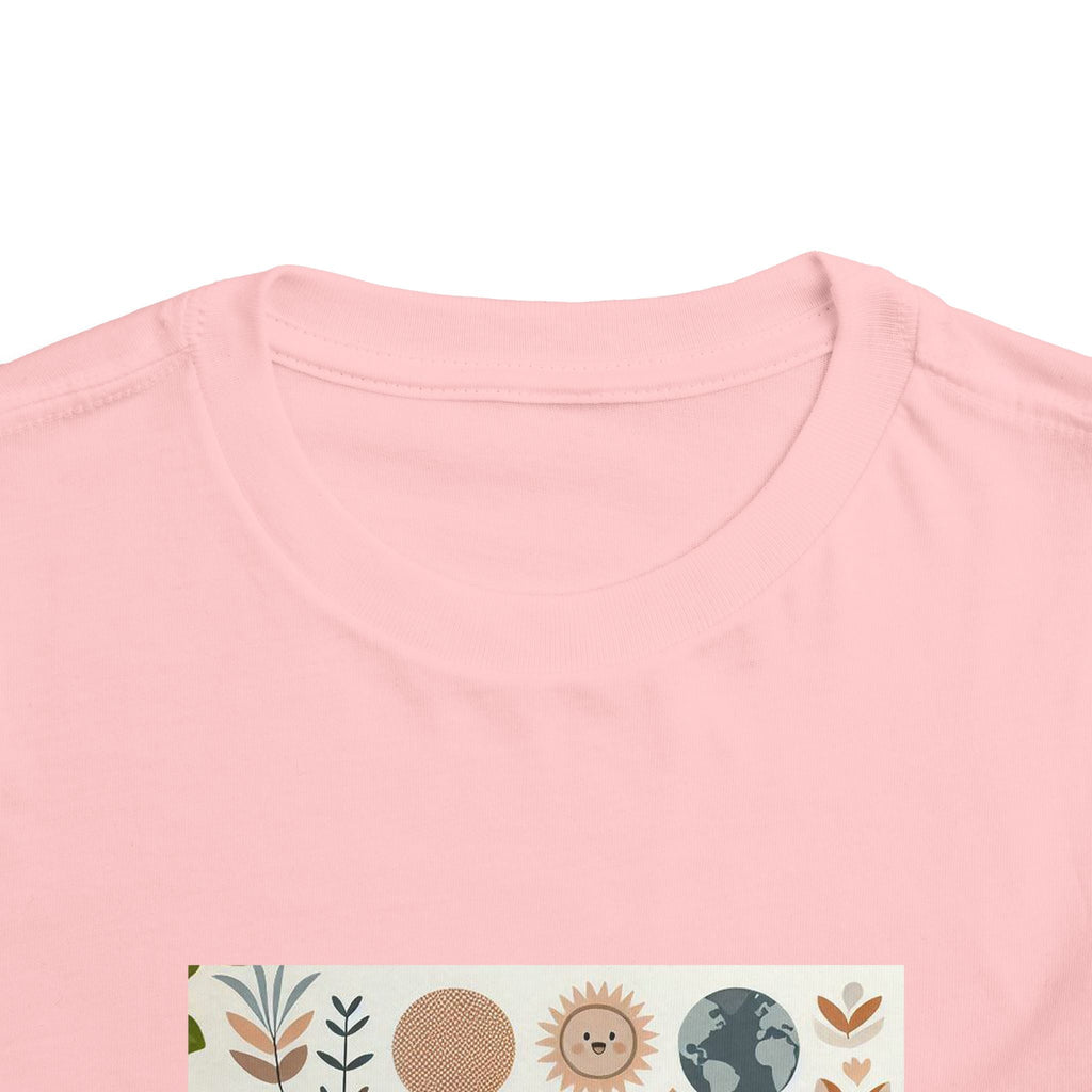 Eco-Friendly Toddler Short Sleeve T-shirt - with Nature Print