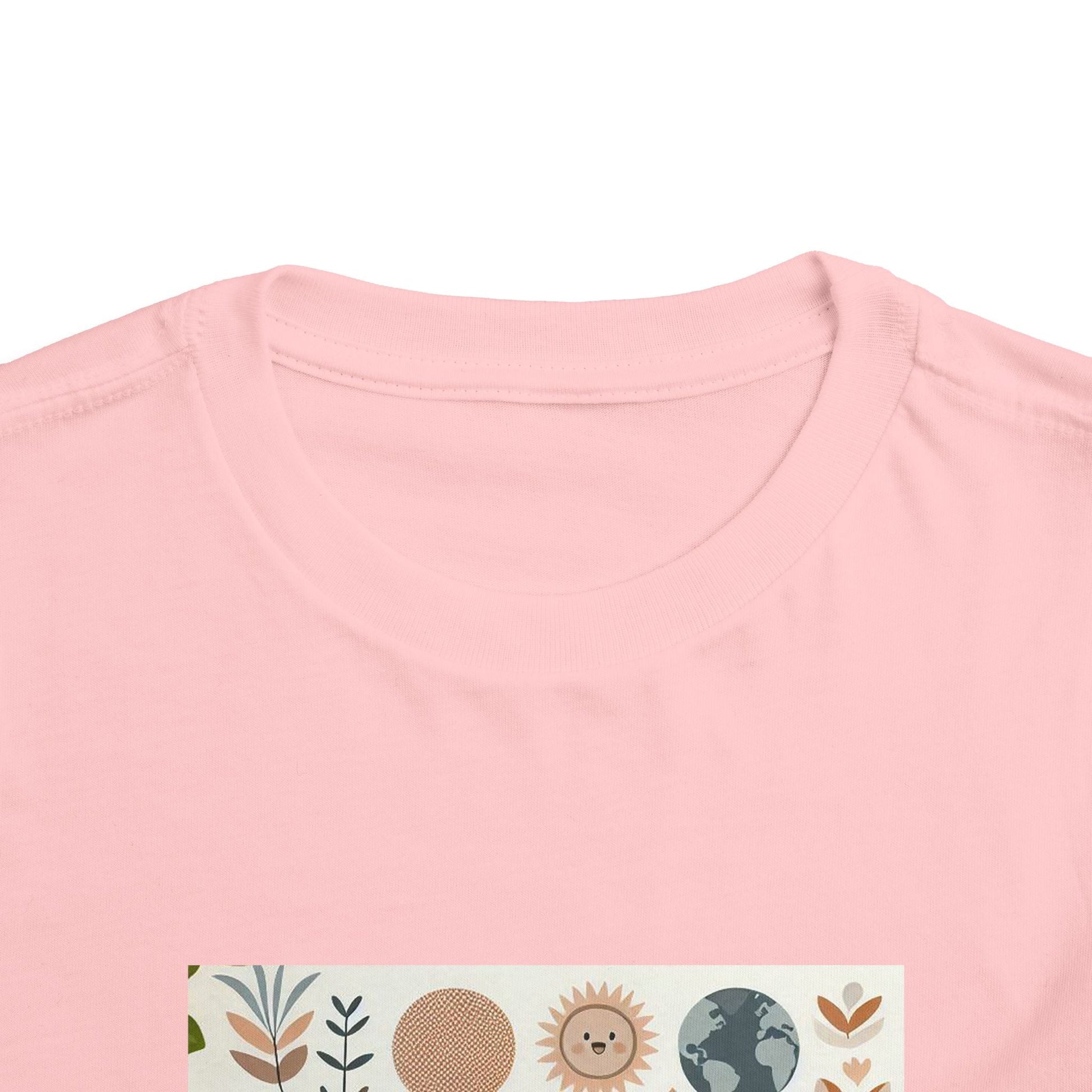 Eco-Friendly Toddler Short Sleeve T-shirt - with Nature Print