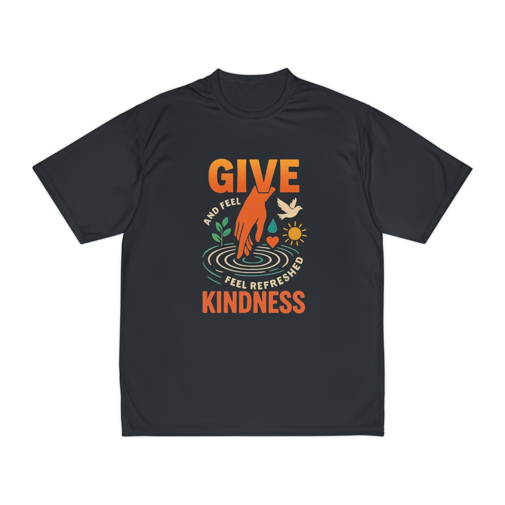 Mens Performance T-Shirt for Fitness & Kindness-Inspired Style