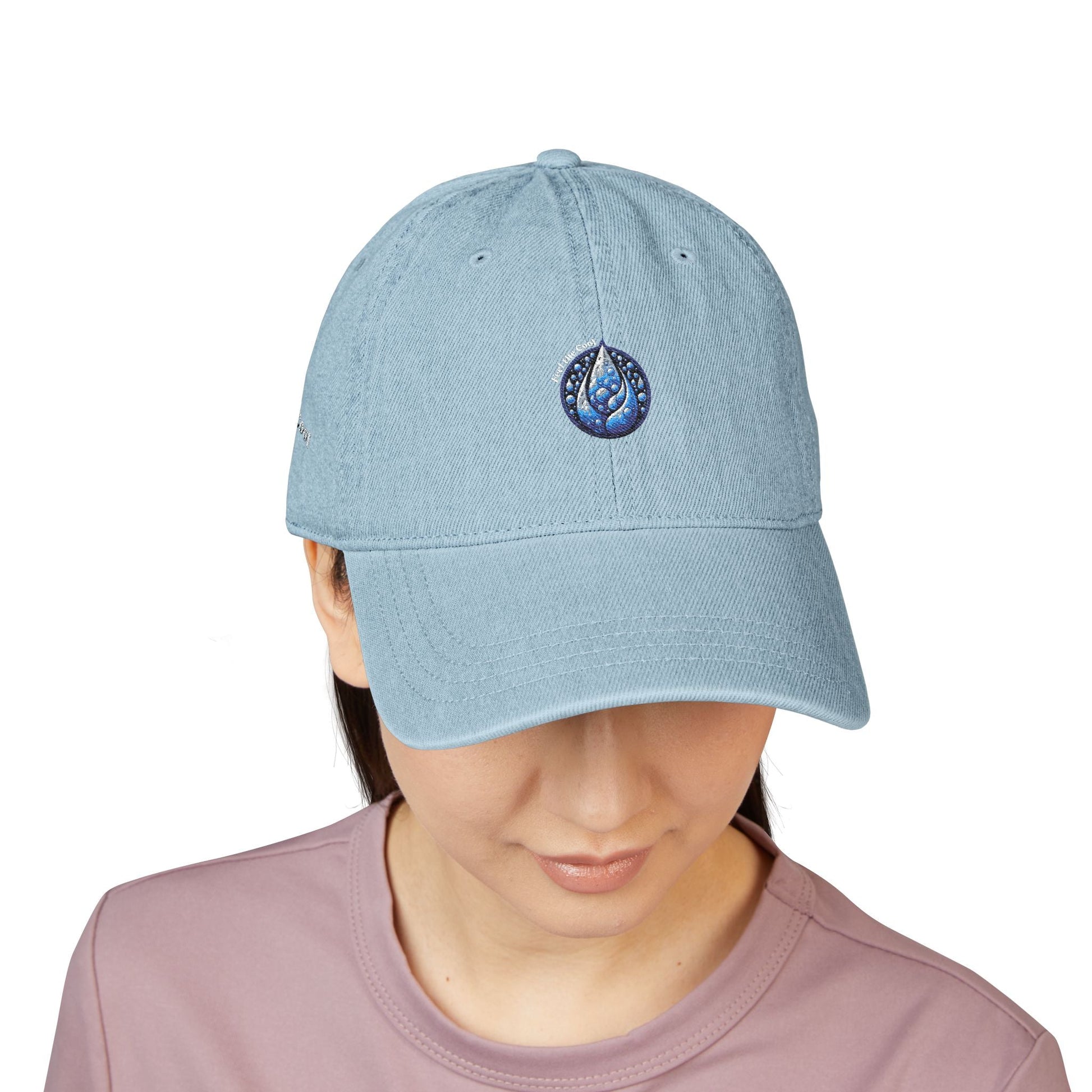Embroidered Denim Hat – Cove Design for Nature Lovers Feel the Cool