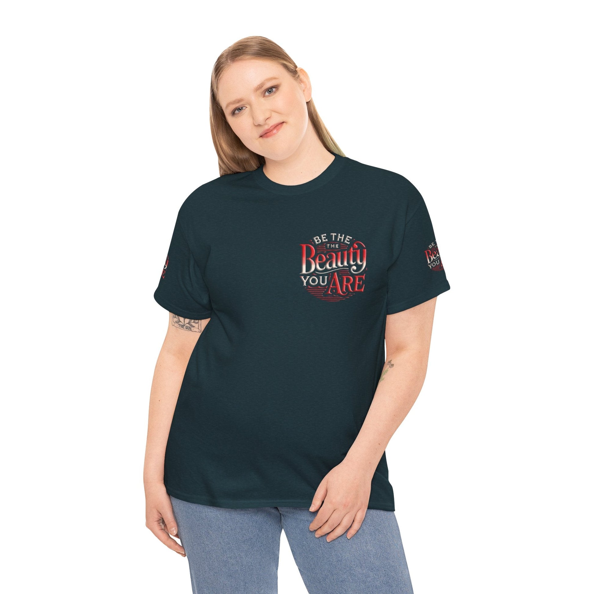 Unisex Heavy Cotton T-shirt - Be the Beauty You Are  Classic & Comfy