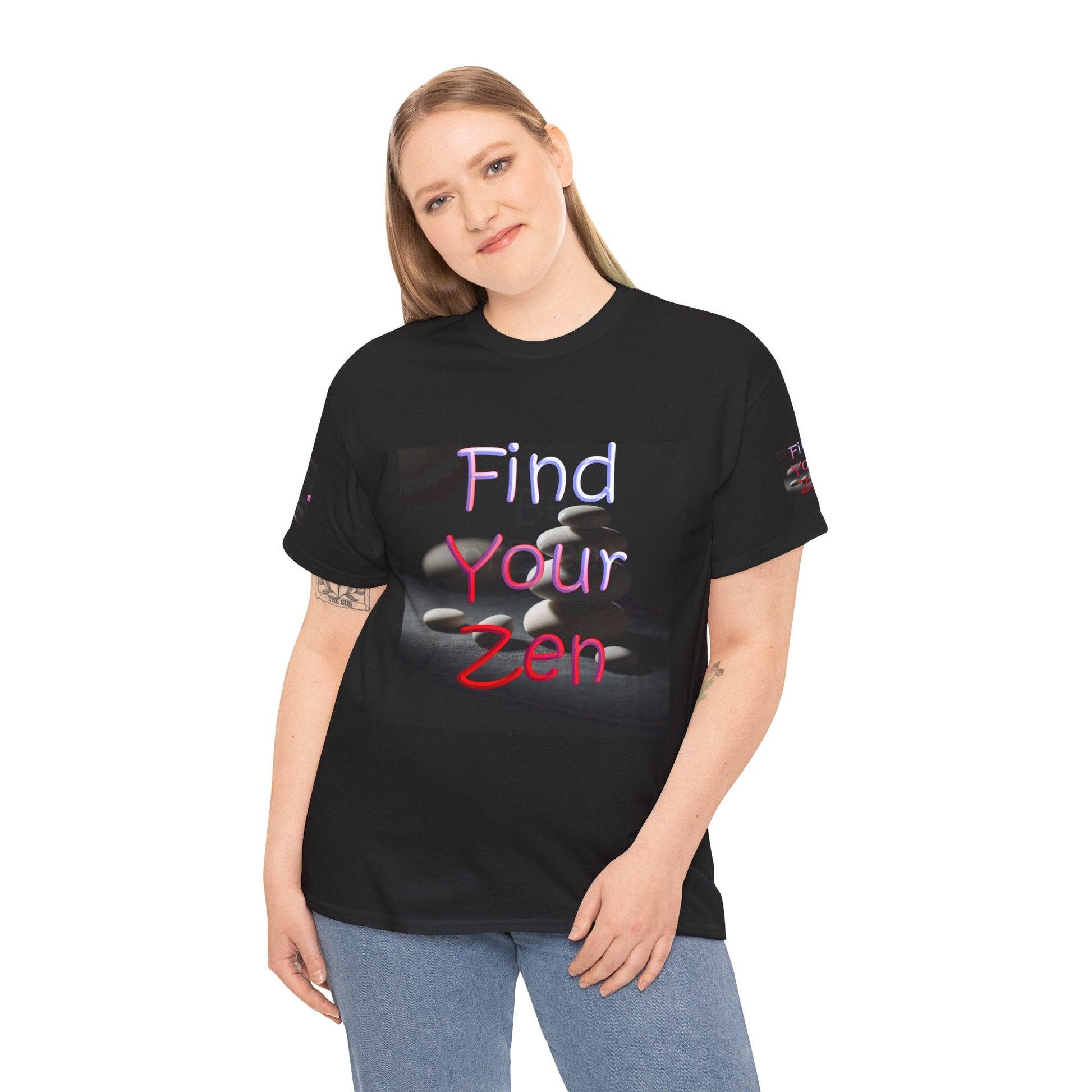 Unisex Heavy Cotton t-shirt Find Your Zen t-shirt for Comfort