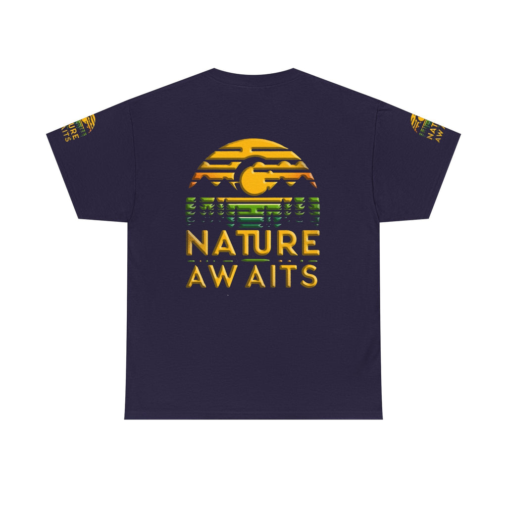 Unisex Heavy Cotton t-shirt Nature Awaits t-shirtt for Comfort