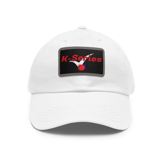 Dad Hat with Leather Patch (Rectangle) " K- Series"