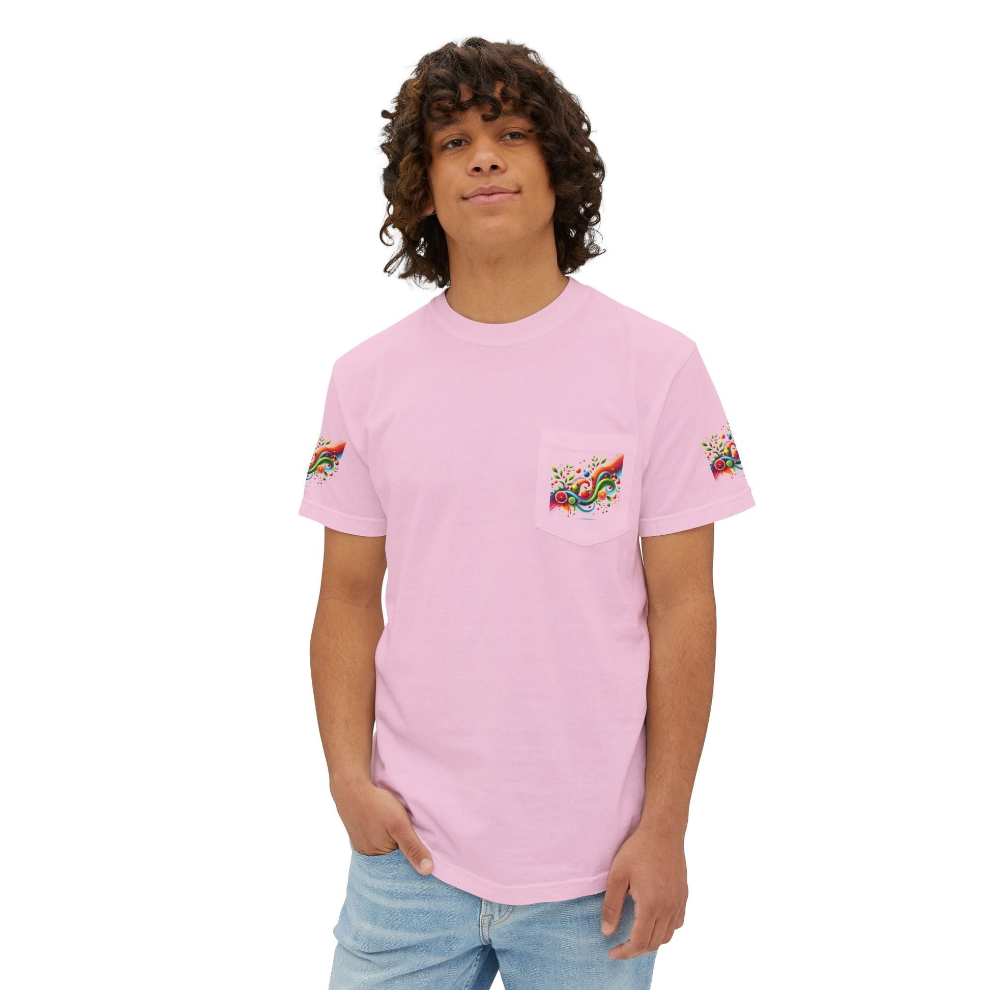 Unisex Garment-Dyed Pocket t-shirt -  Beauty - In Simple Design