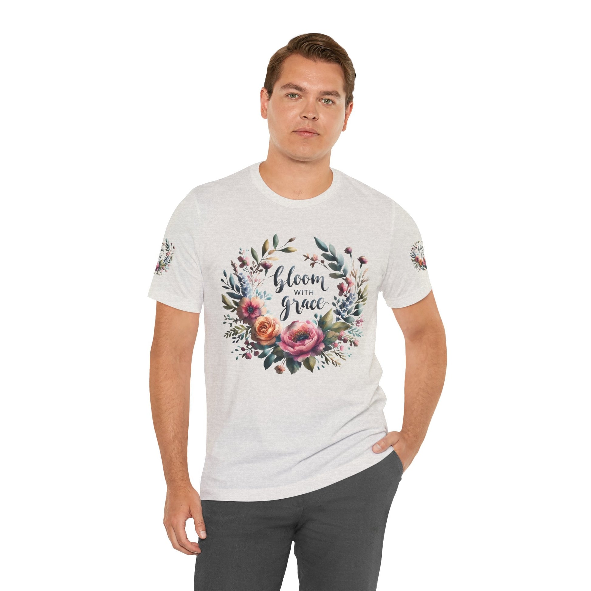 Floral Inspirational T-shirt | Graceful & Vibrant Everyday Wear