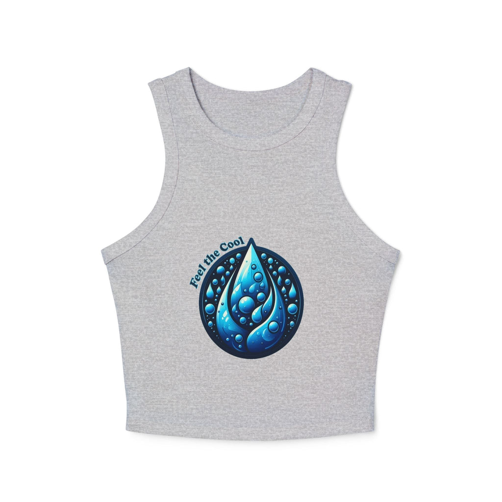 Womens Micro Rib Racer Tank Top