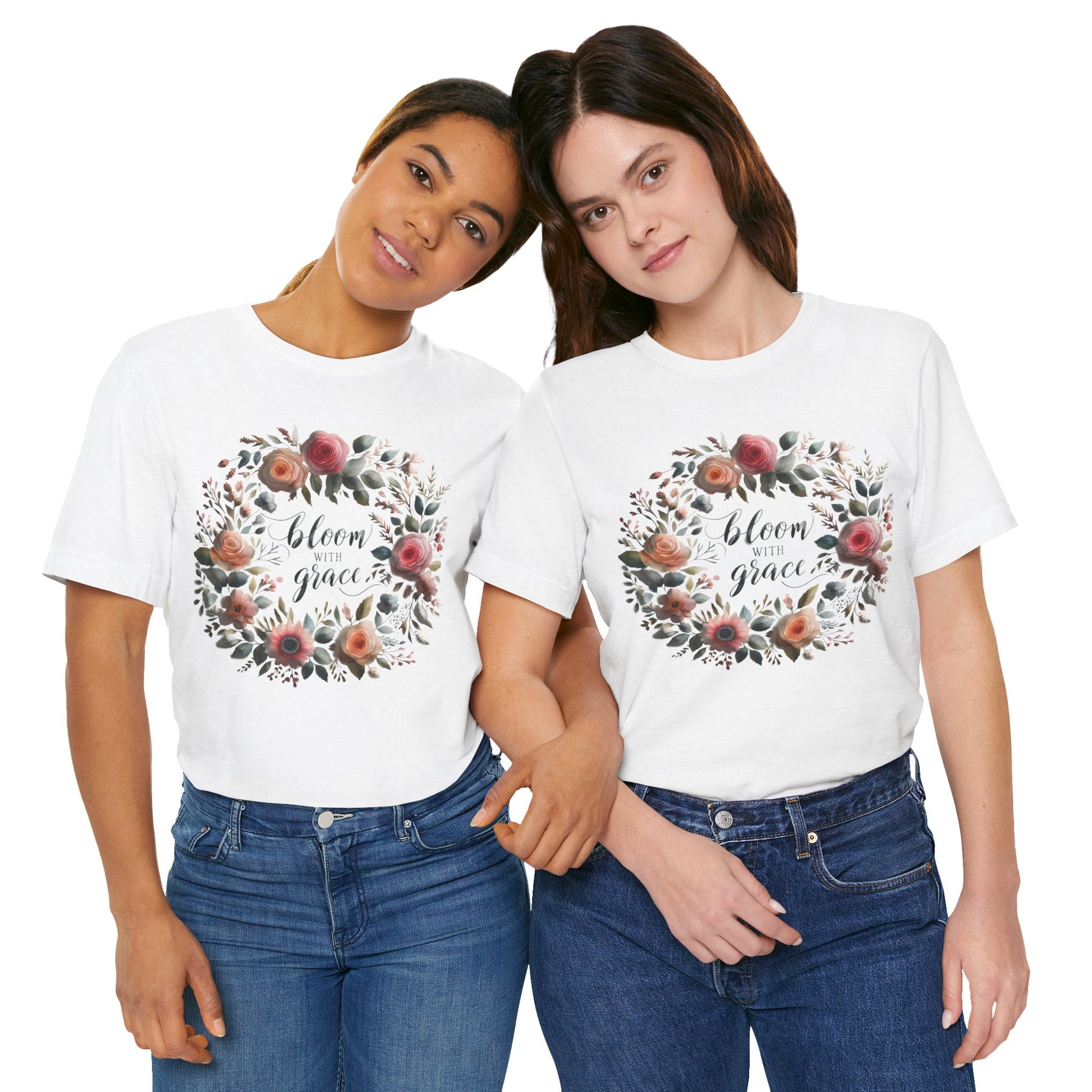 Bloom with Grace T-shirt - Unisex Short Sleeve Summer collection shirt