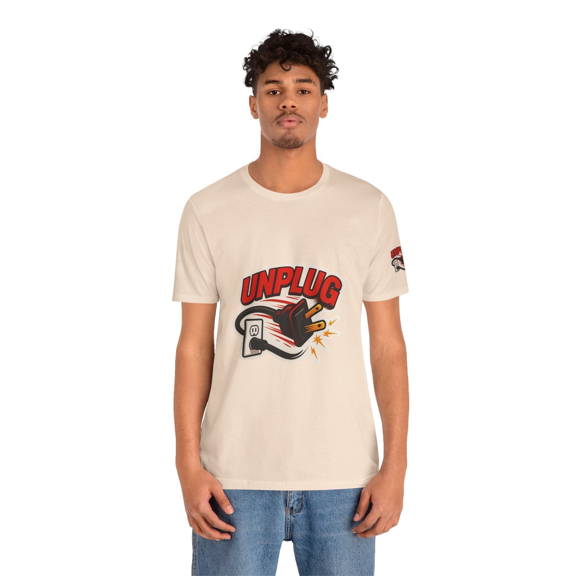 Unplugged Vibes T-shirt - Relax & Recharge Casual Graphic T-Shirt