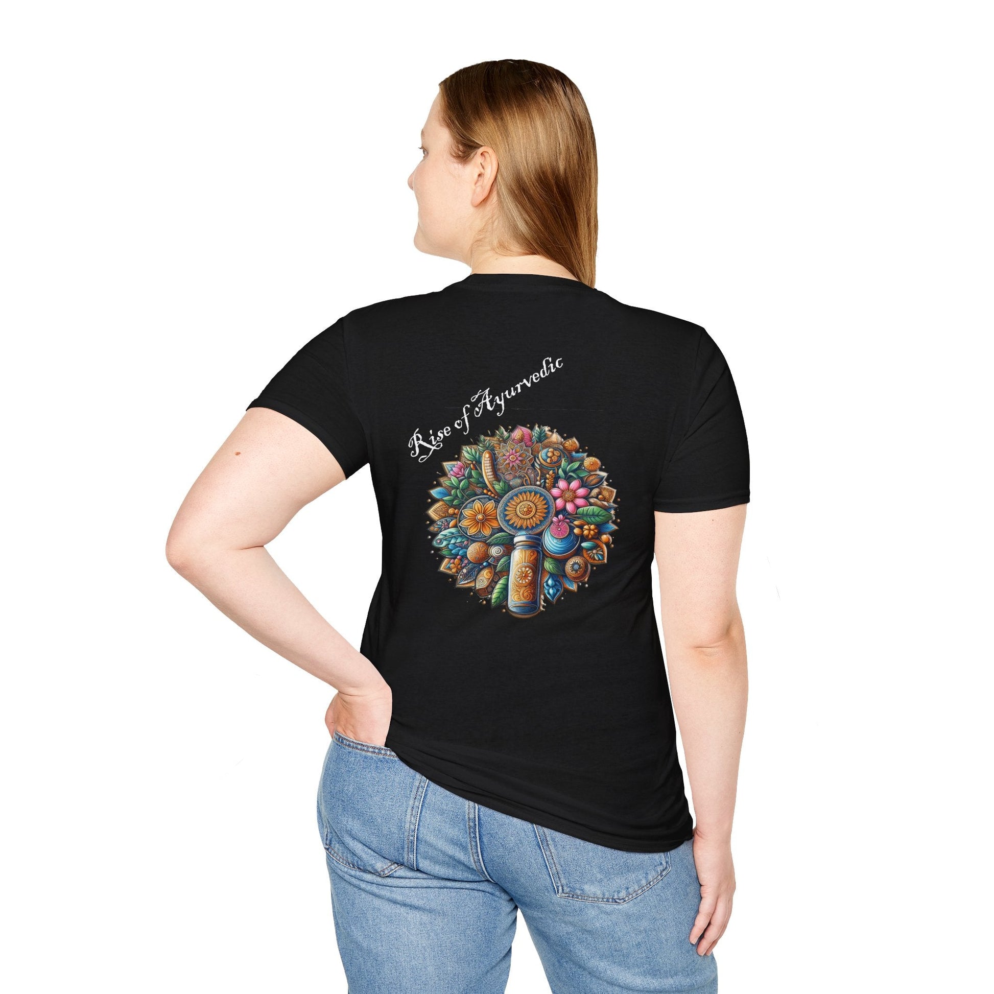 Colorful Nature-Inspired Unisex Softstyle T-Shirt - Ayurvedic