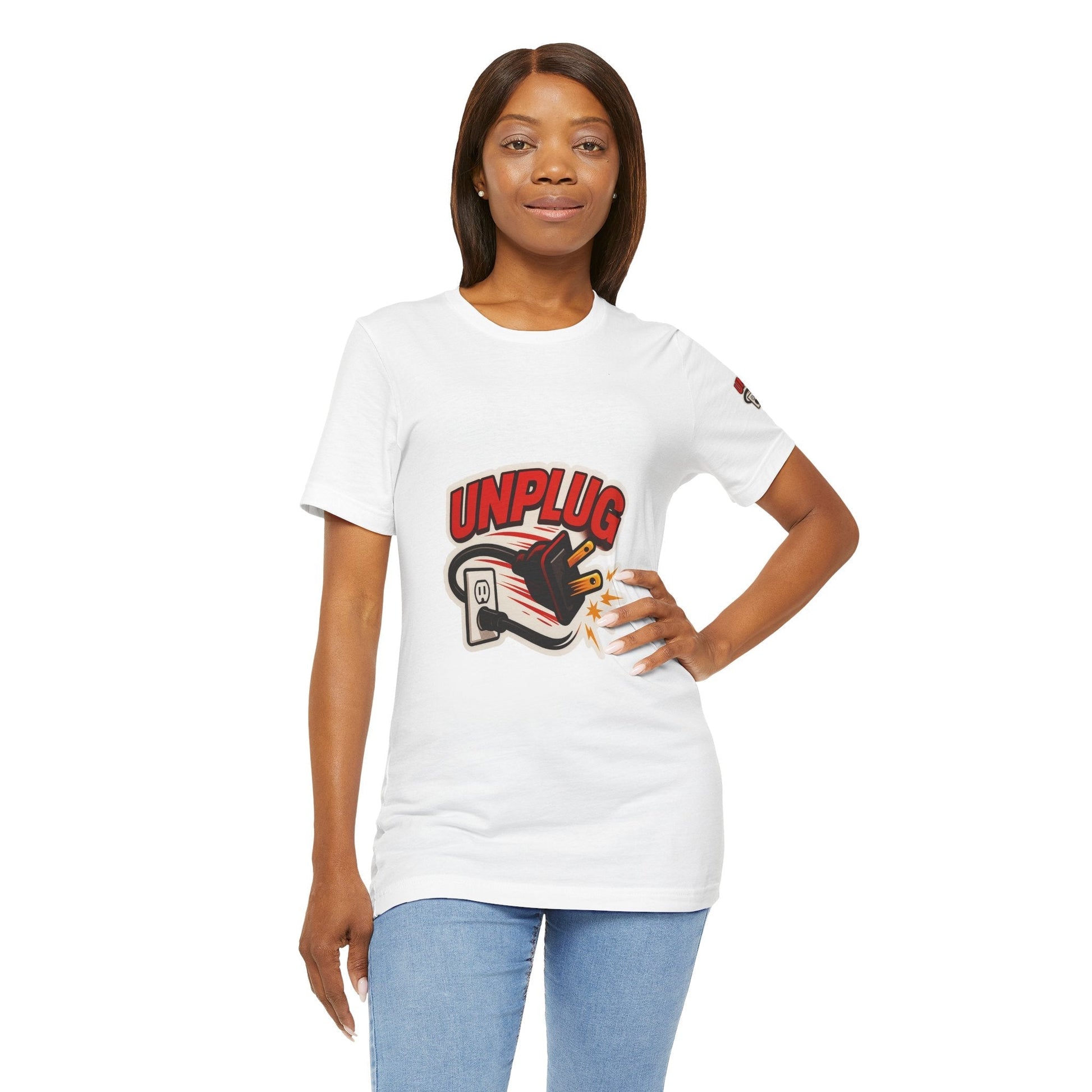 Unplugged Vibes T-shirt - Relax & Recharge Casual Graphic T-Shirt