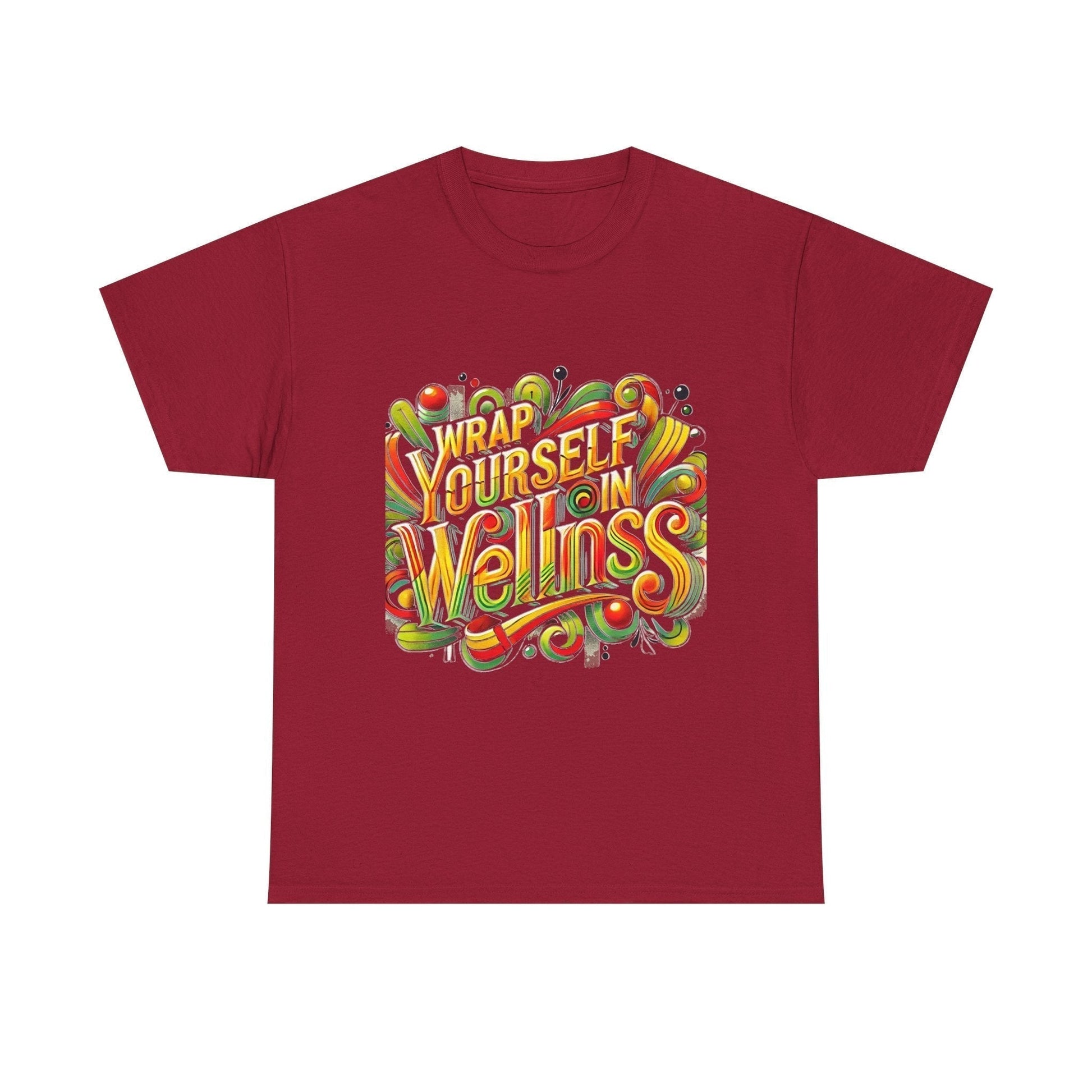 Unisex Heavy Cotton T-shirt - Wrap Yourself In Wellness for Everyday