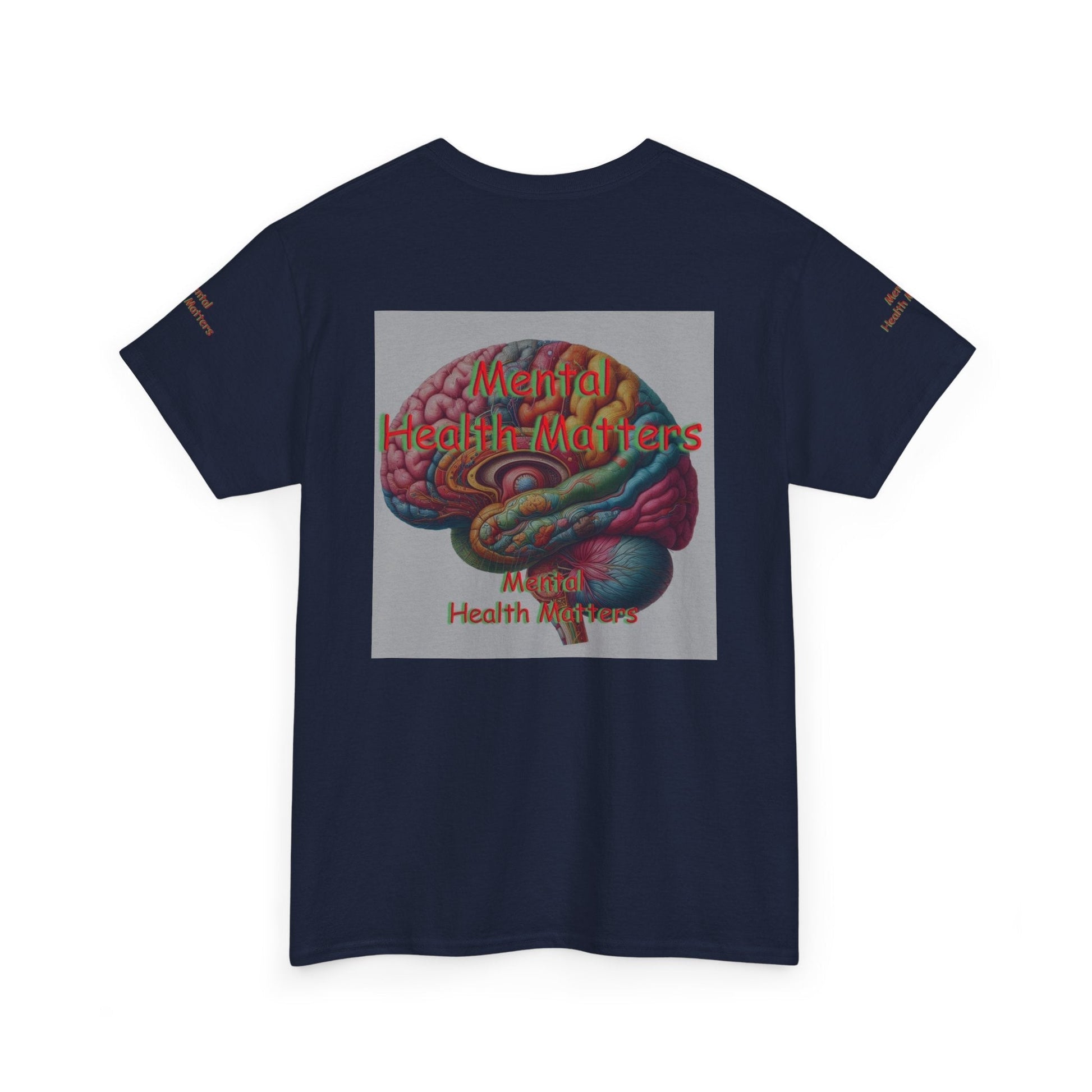 Unisex Heavy Cotton Tee - Mental Health Matters - Stay Focus