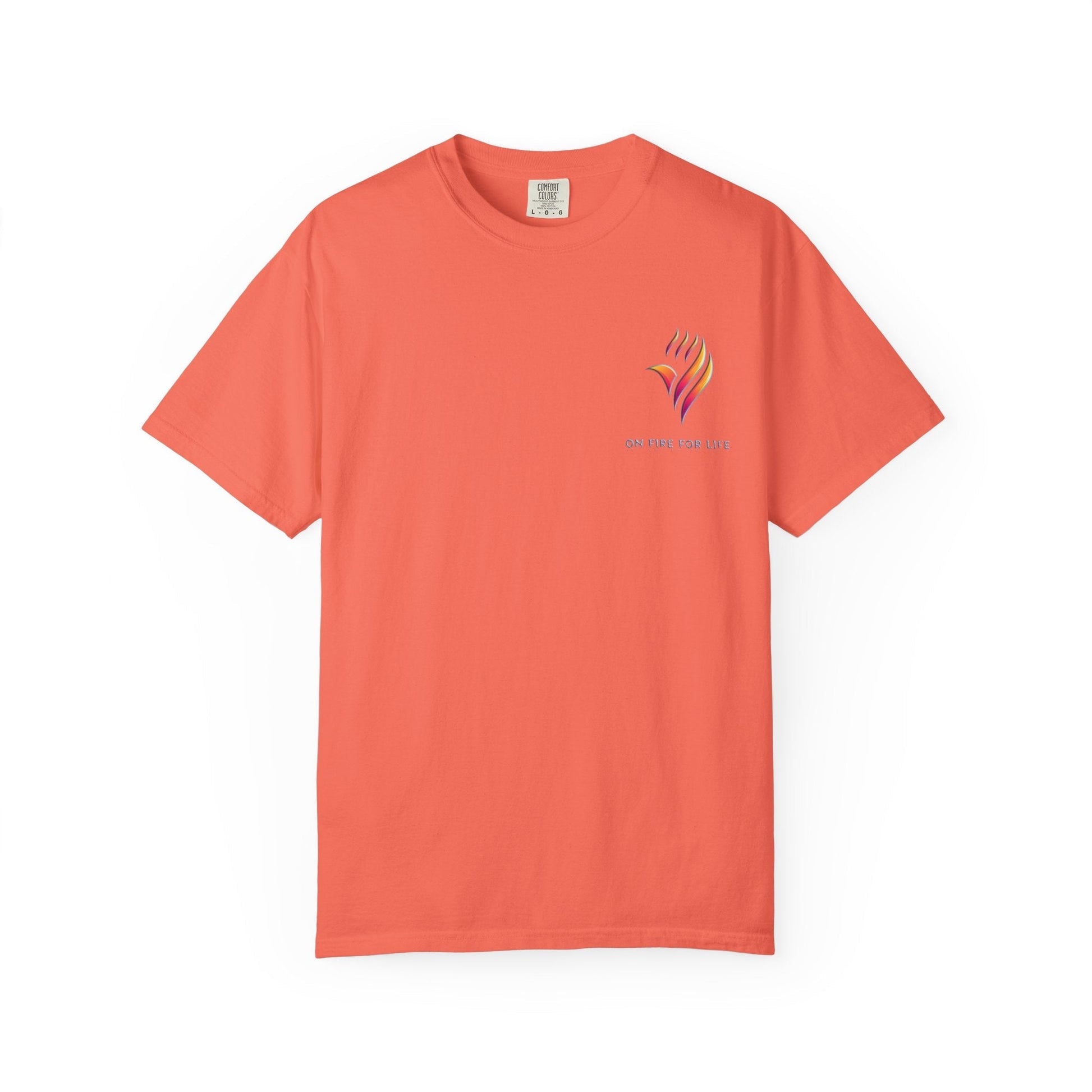 Unisex Garment-Dyed T-shirt - On Fire for Life Ethically Made
