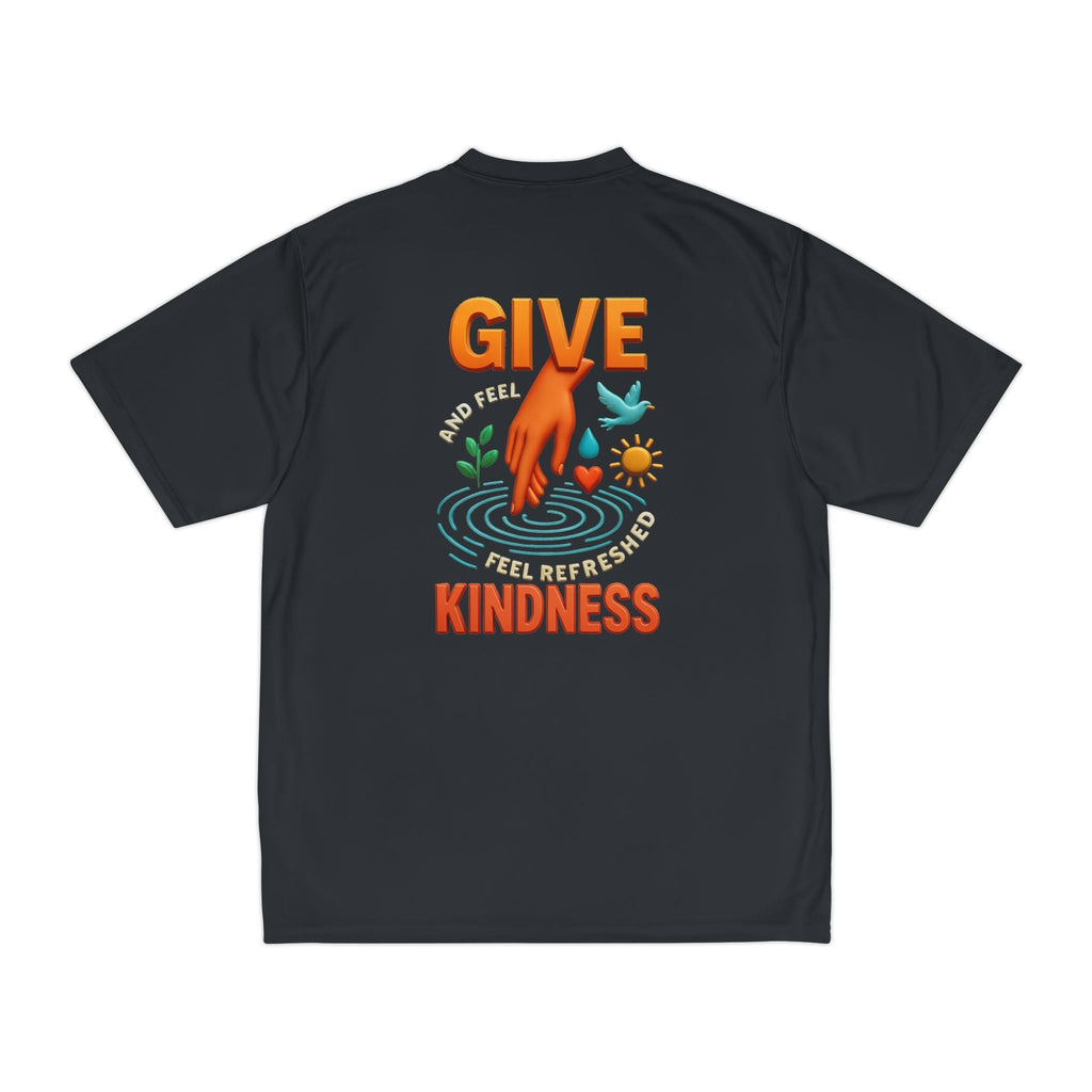 Mens Performance T-Shirt for Fitness & Kindness-Inspired Style