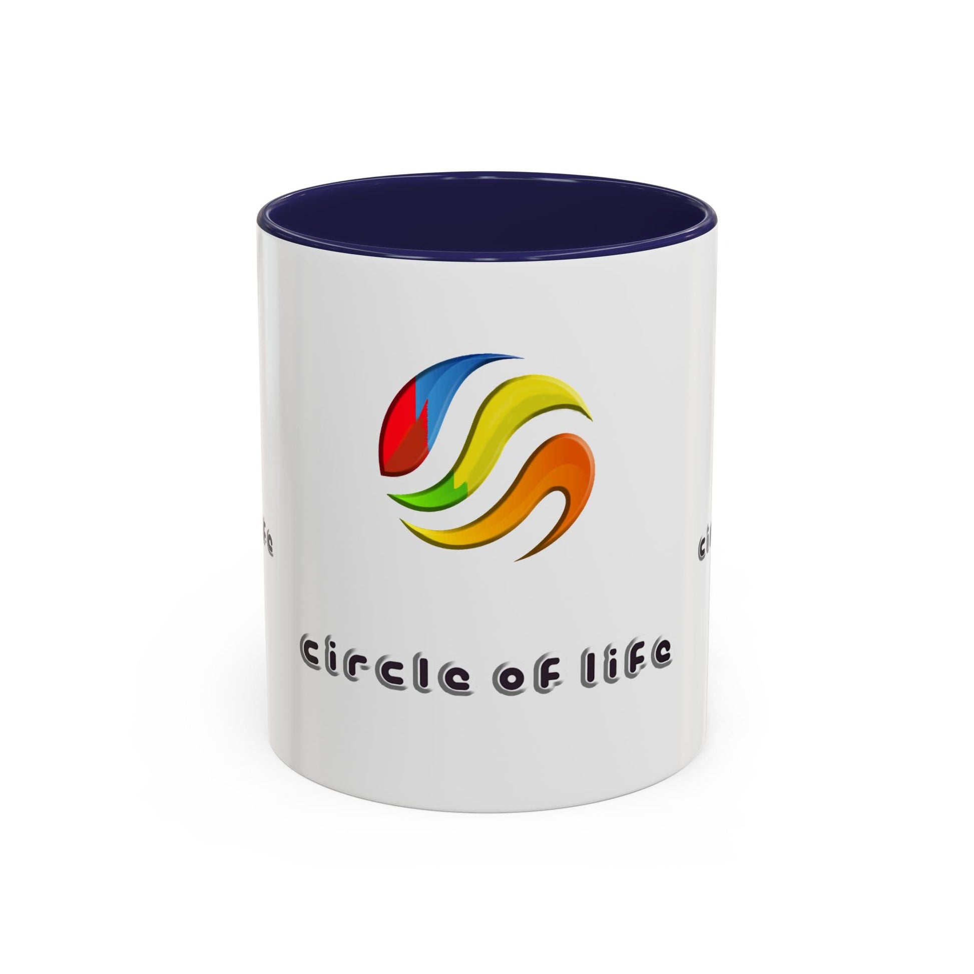 Accent Coffee Mug - (11, 15oz) Circle of Life Stylish Ceramic Mug