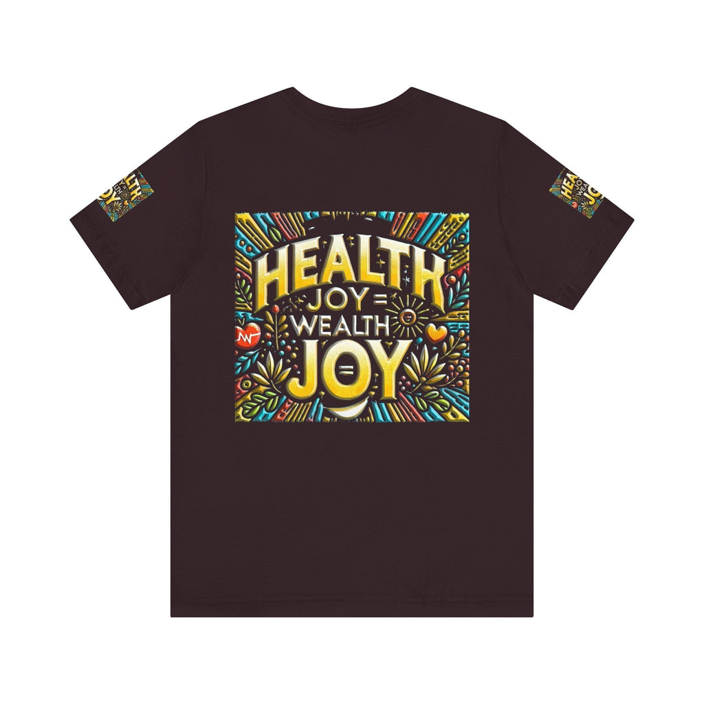 Unisex Jersey Short Sleeve T-shirt – Health Joy - Wealth Joy | Comfy Fit
