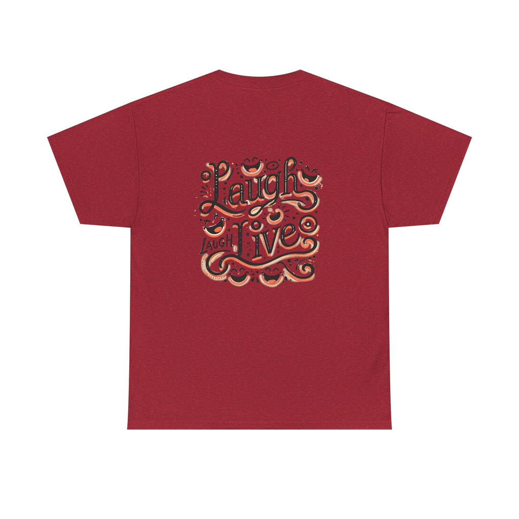 Unisex Heavy Cotton T-shirt  - Laugh Live III Built for Everyday Style