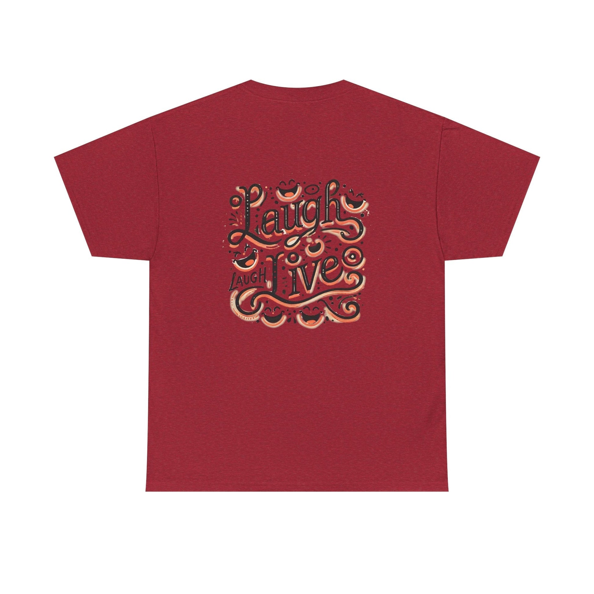 Unisex Heavy Cotton T-shirt  - Laugh Live III Built for Everyday Style