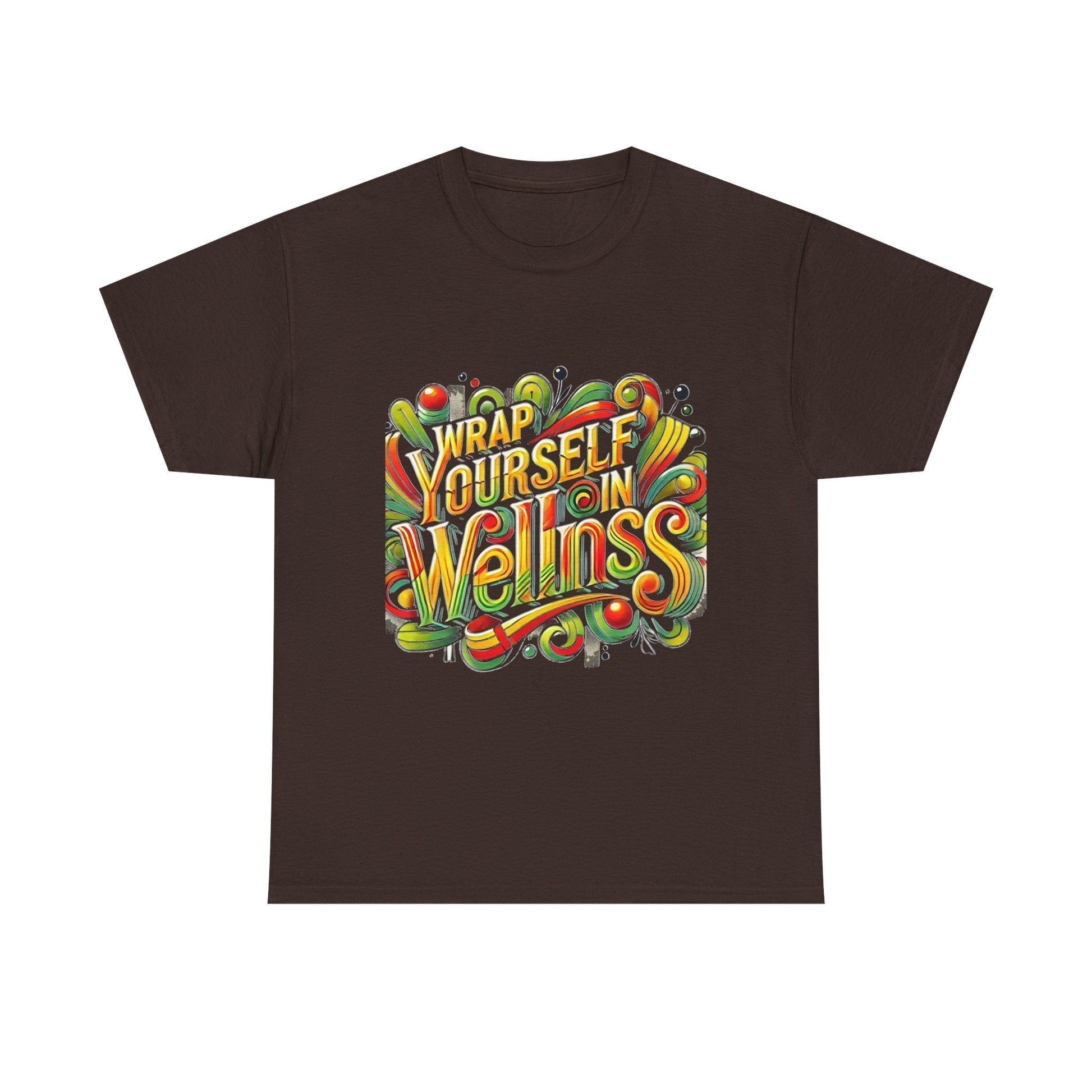 Unisex Heavy Cotton T-shirt - Wrap Yourself In Wellness for Everyday
